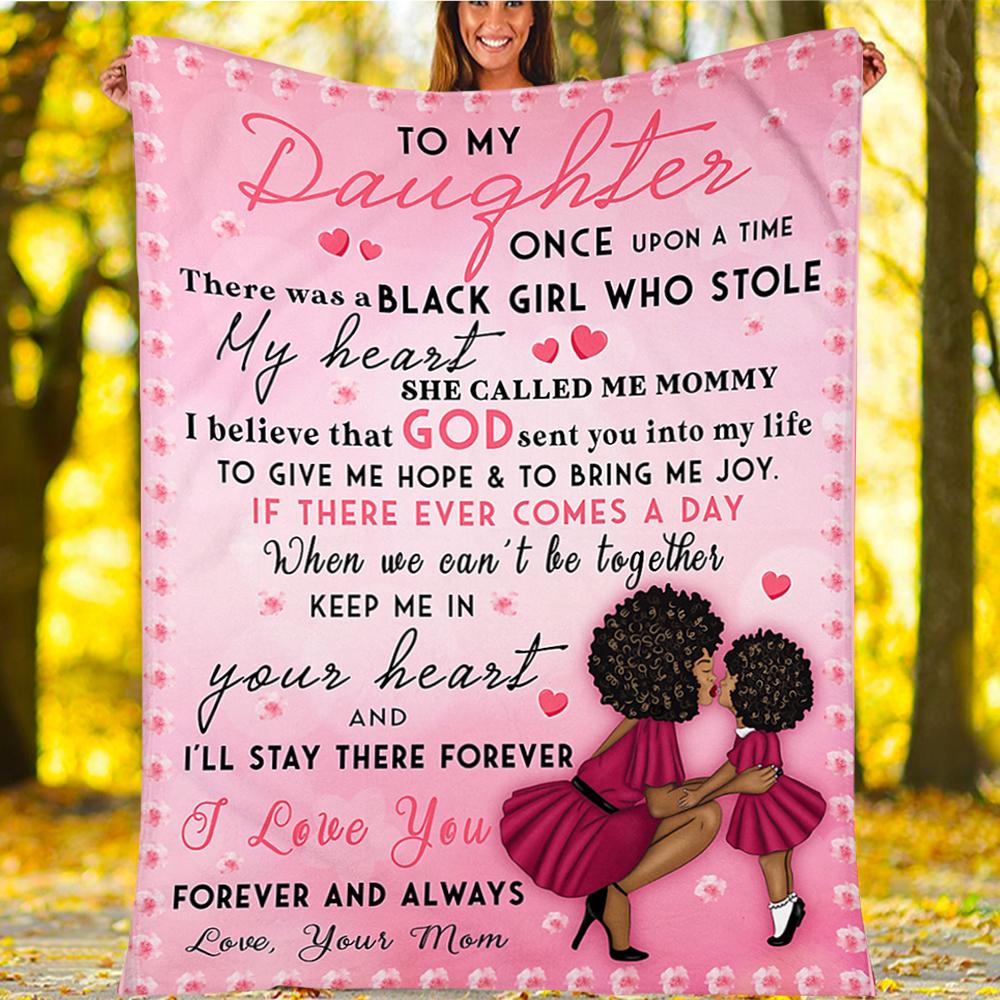 Custom Blanket To My Daughter Blanket - Gift For Daughter - Fleece Blanket-A Loves Gift