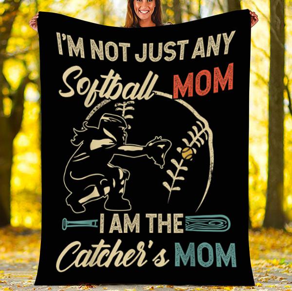 Custom Blanket Softball Blanket - Fleece Blanket-A Loves Gift