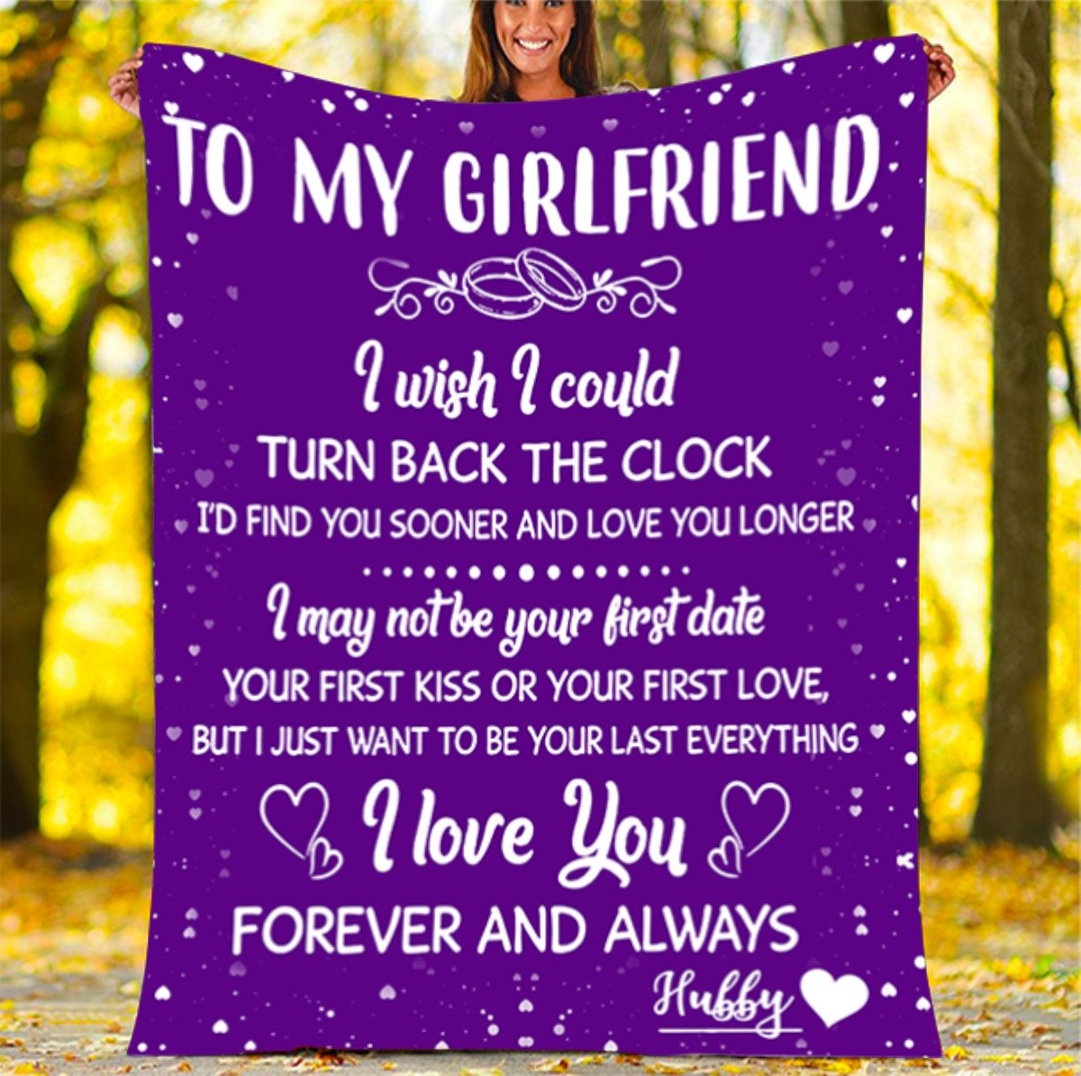 Custom Blankets To My Girlfriend Personalized Blanket - Valentines Day Gifts For Her 3 - Fleece Blanket-A Loves Gift