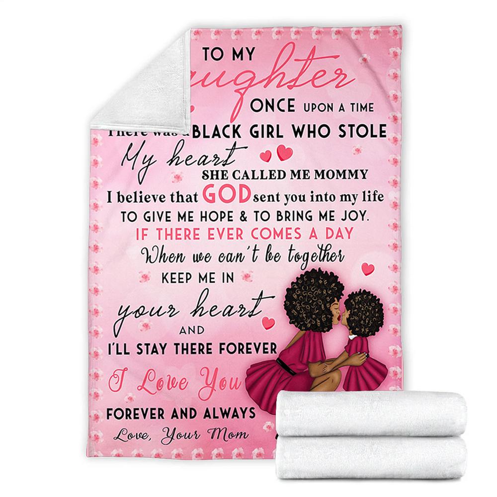 Custom Blanket To My Daughter Blanket - Gift For Daughter - Fleece Blanket-A Loves Gift