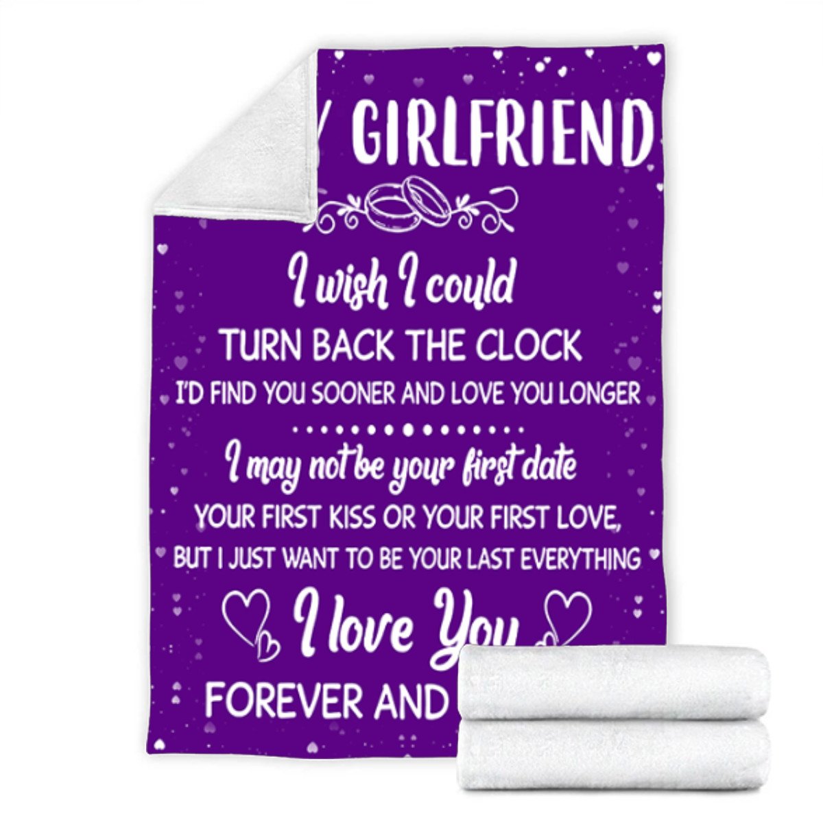 Custom Blankets To My Girlfriend Personalized Blanket - Valentines Day Gifts For Her 3 - Fleece Blanket-A Loves Gift