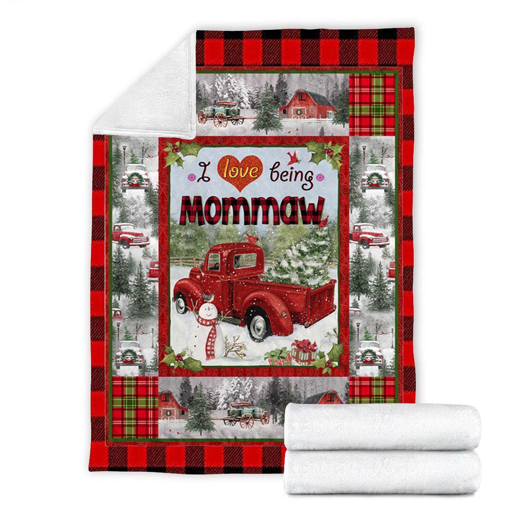 Custom Blankets - Mommaw Christmas Blanket Xmas - Fleece Blanket-A Loves Gift