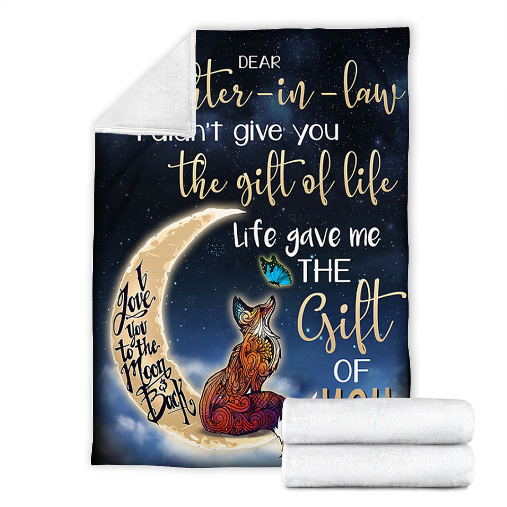 Customs Blanket To My Dear Daughter-In-Law Blanket - Fleece Blanket-A Loves Gift