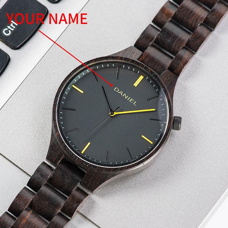 Wood Watch Quartz Wristwatches - Personalized Watch For Men-A Loves Gift