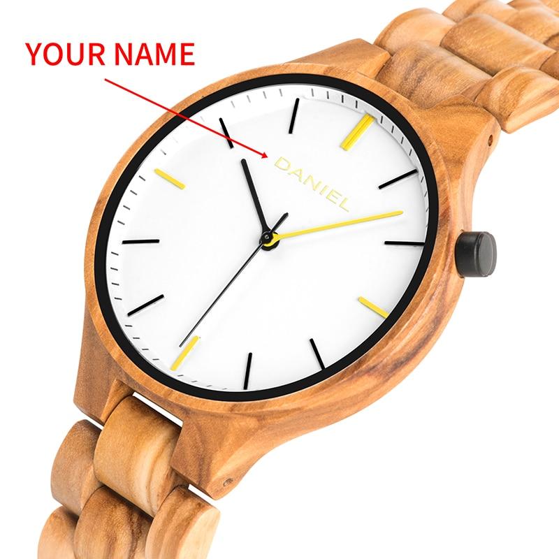 Wood Watch Quartz Wristwatches - Personalized Watch For Men-A Loves Gift