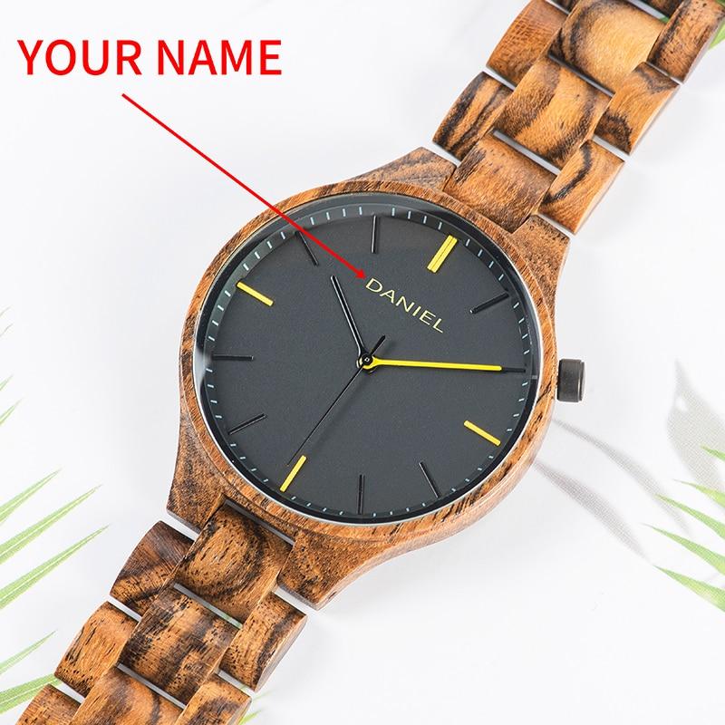 Wood Watch Quartz Wristwatches - Personalized Watch For Men-A Loves Gift