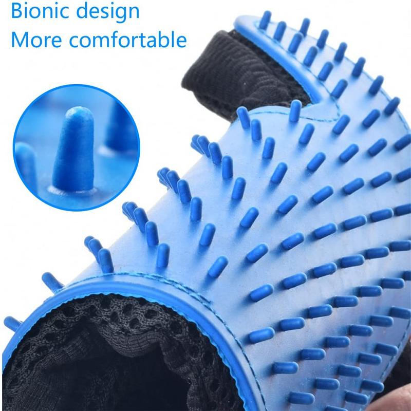 Pet Silicone Dog Pet brush Glove Grooming Brush Pet Grooming Glove Cat Bath Cat cleaning Supplies Pet Glove Cat comb Accessoies-A Loves Gift