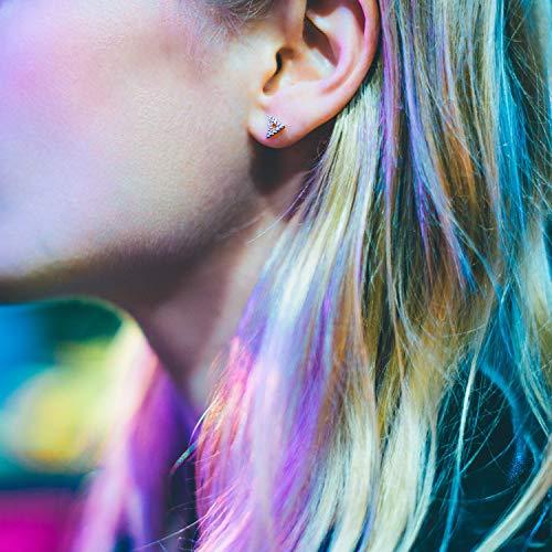 6mm Pave Triangle Stud Earring with Swarovski Crystals - Goldtone, Earring, Riakoob Jewelry, Riakoob Jewelry  jewelryjewelry deals, swarovski crystal jewelry, groupon jewelry,, jewelry for mom,