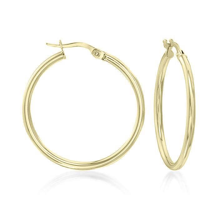 1.5" Classic Round Hoop Earringin Goldtone, Earring, Riakoob Jewelry, Riakoob Jewelry  jewelryjewelry deals, swarovski crystal jewelry, groupon jewelry,, jewelry for mom,