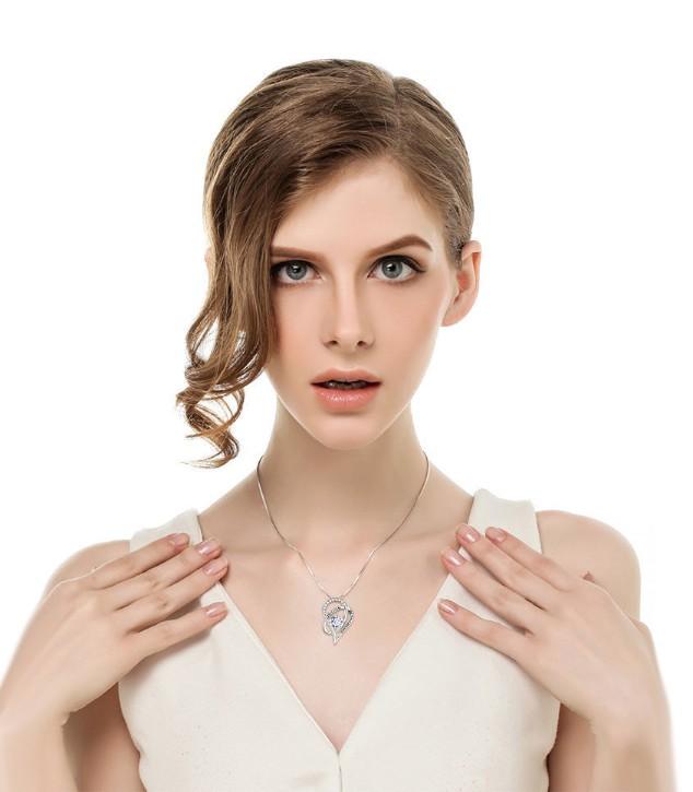 I Love You Necklace in Silver - Riakoob Jewelry www.goldennycjewelry.com fashion jewelry for women