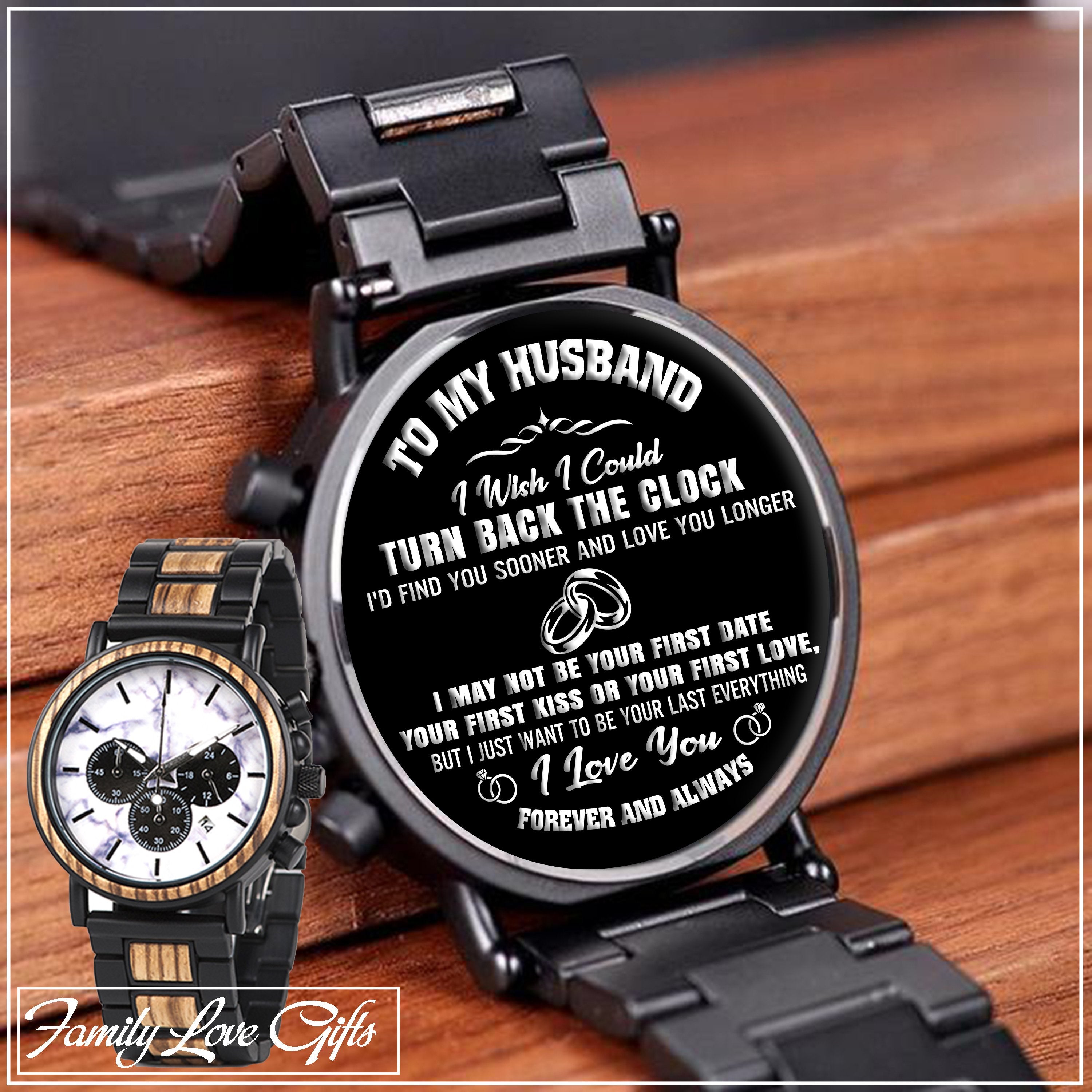 Great Gift For Husband - Engraved Wooden Wristwatches-A Loves Gift