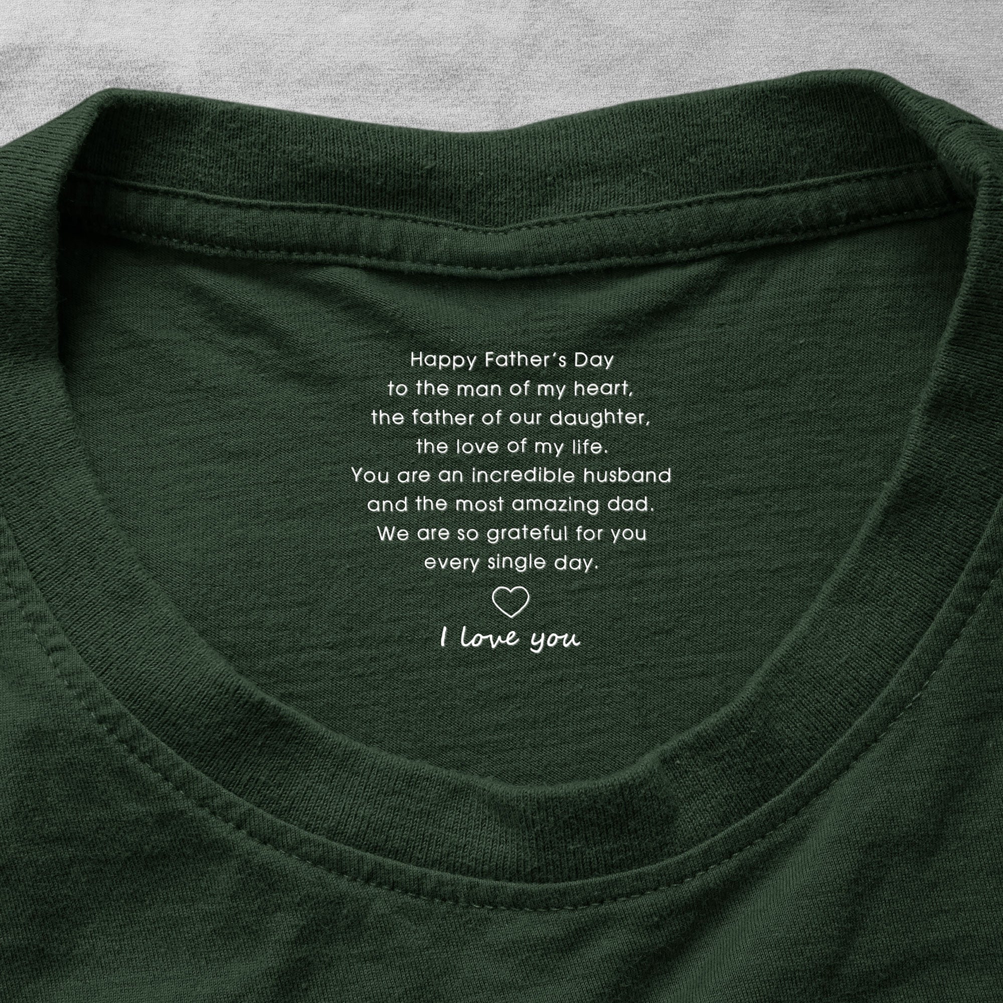 Happy Father's Day To The Man Of My Heart - Personalized Shirt