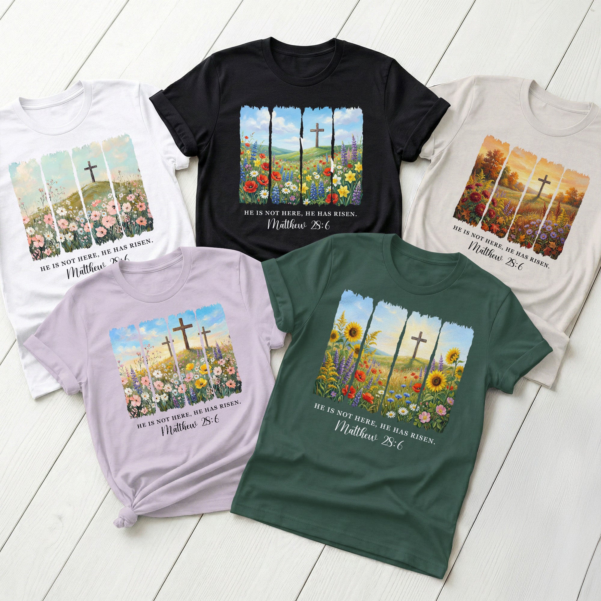 He Is Not Here, He Has Risen - Matthew 28:6 Easter Season - Personalized Shirt