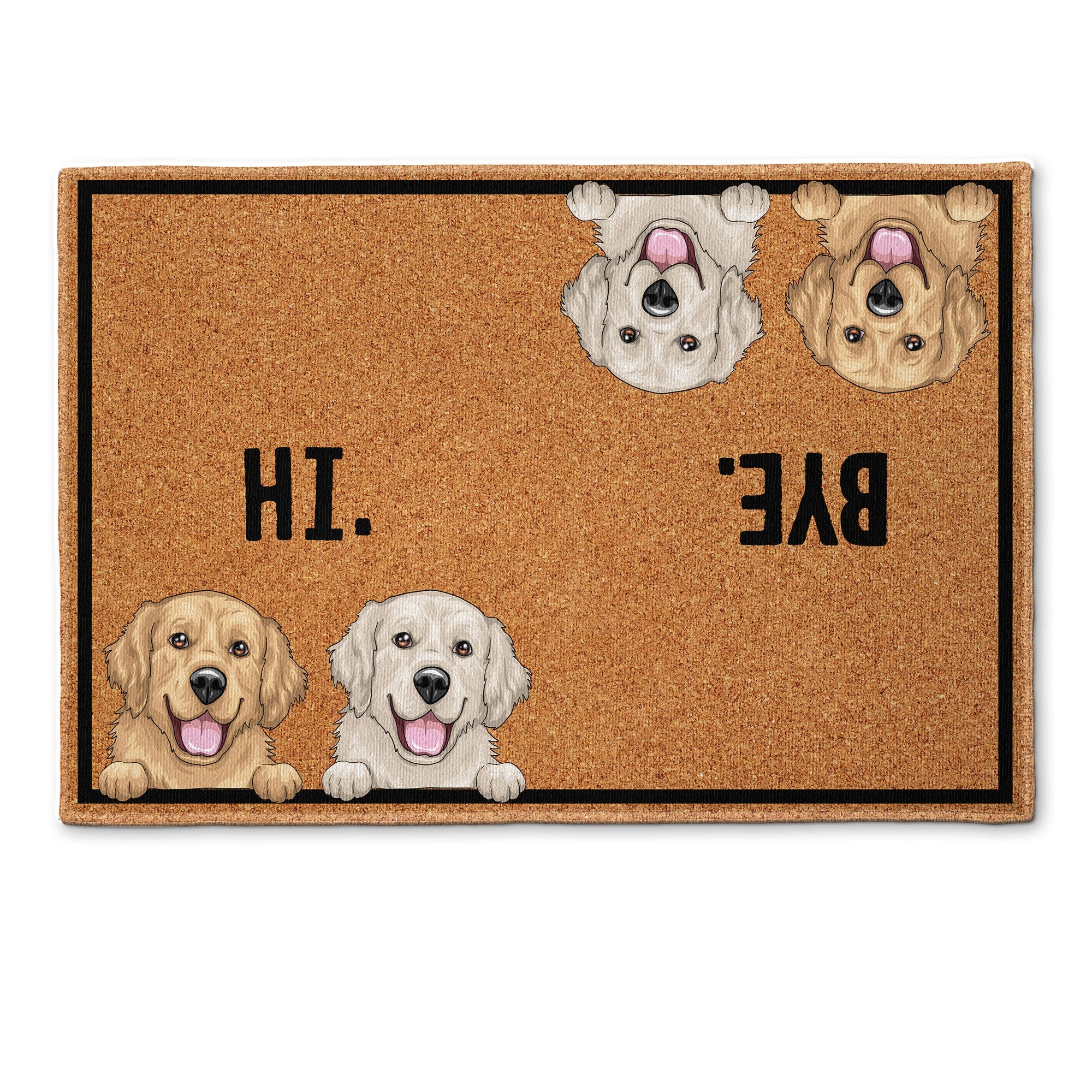 Hello. Goodbye. - Personalized Doormat - Gift For Family Members, Porch Decoration, Pet Parents, Pet Lovers, Dog Mom, Dog Dad, Cat Mom, Cat Dad