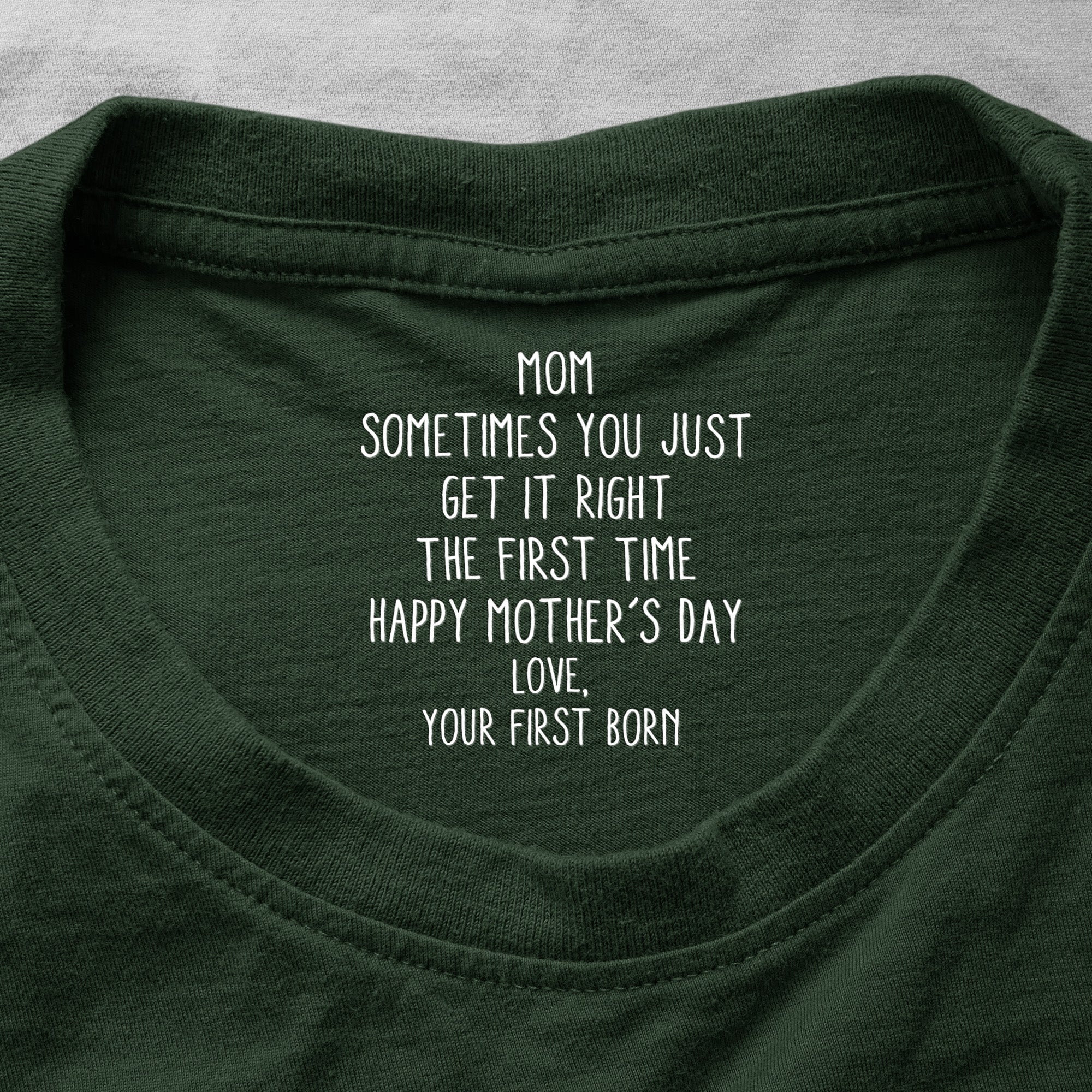 Hidden Funny Message From First Child, Second Child, Third Child - Personalized Shirt