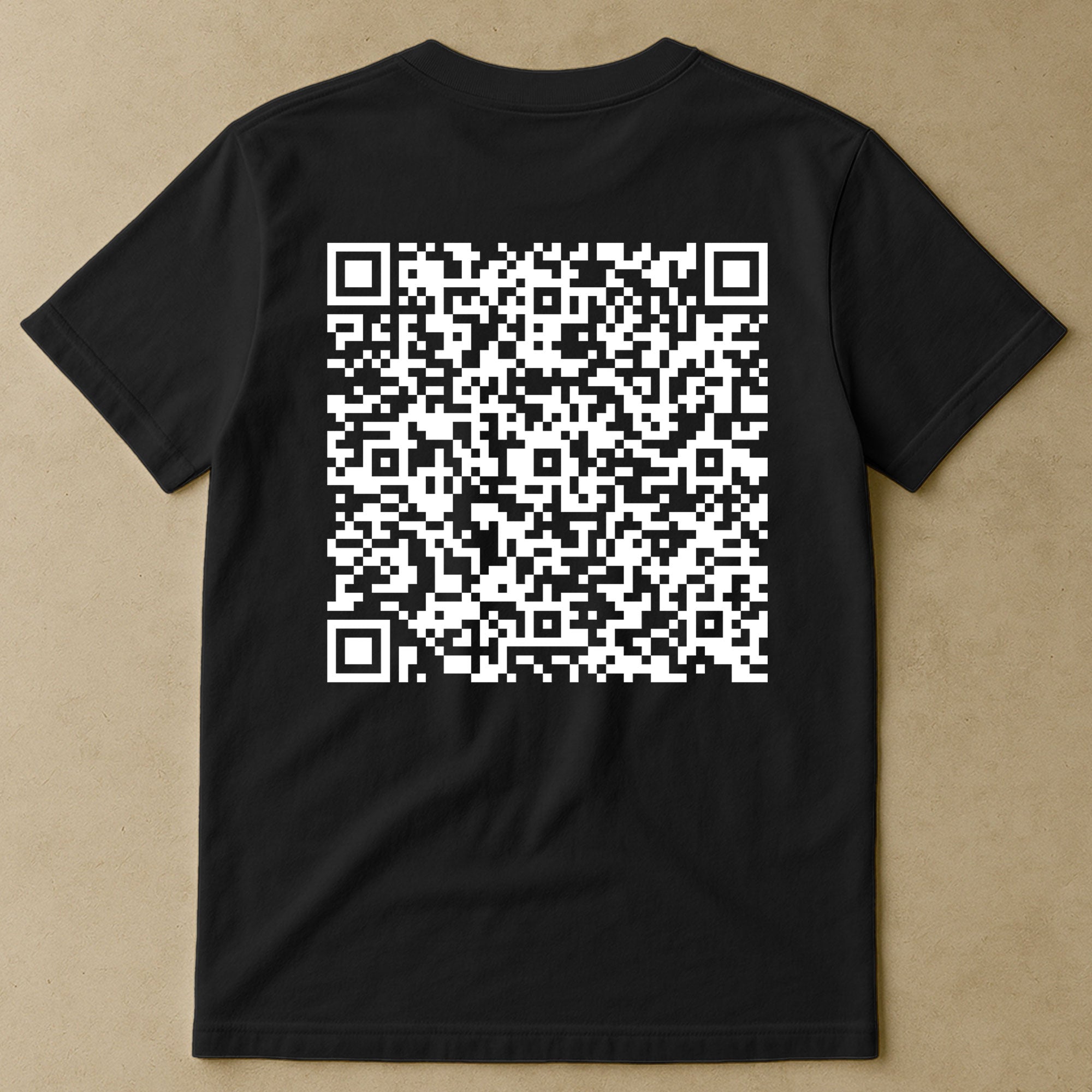 Hidden Swear Words Custom QR Voice - Personalized Back Printed Shirt