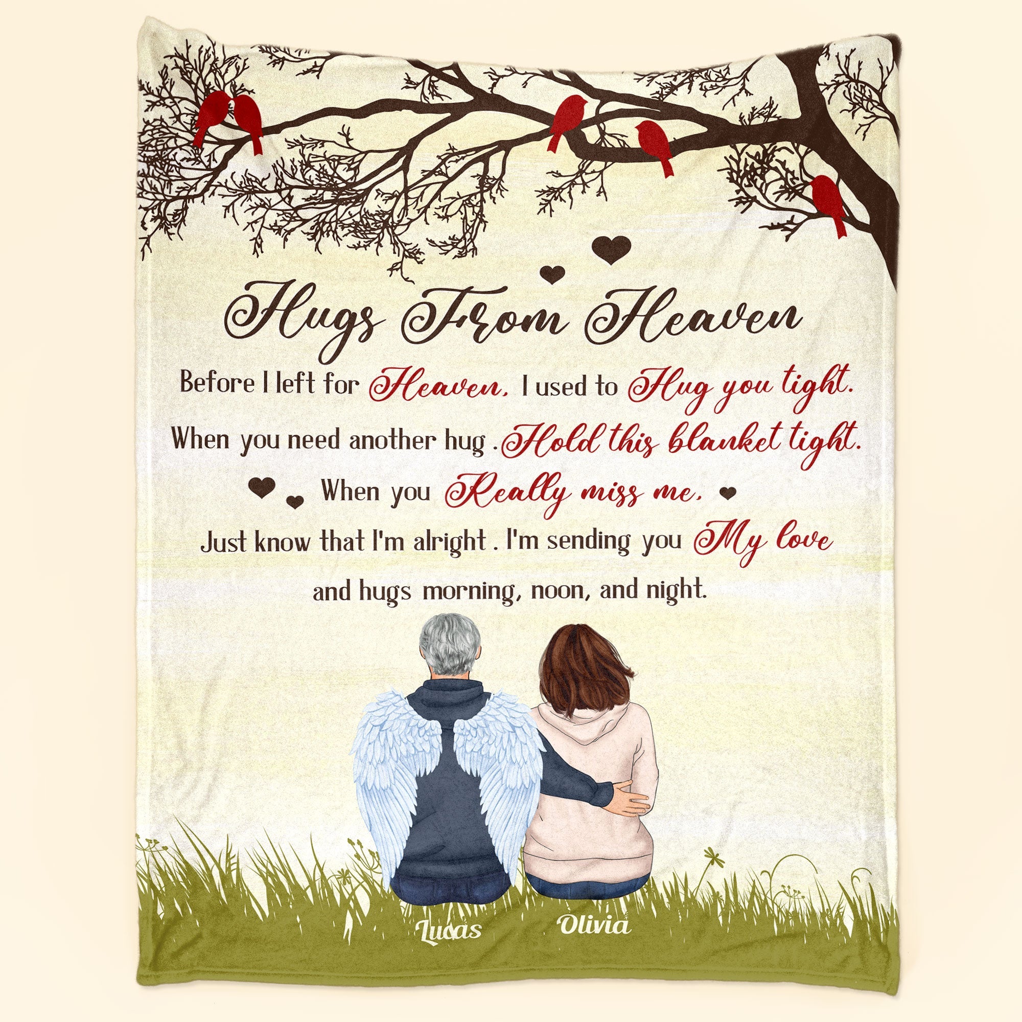 Hugs From Heaven - Personalized Memory Blanket