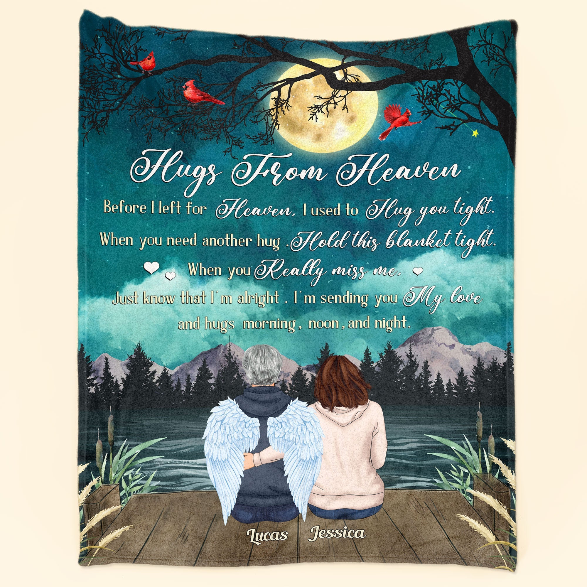 Hugs From Heaven - Personalized Memory Blanket