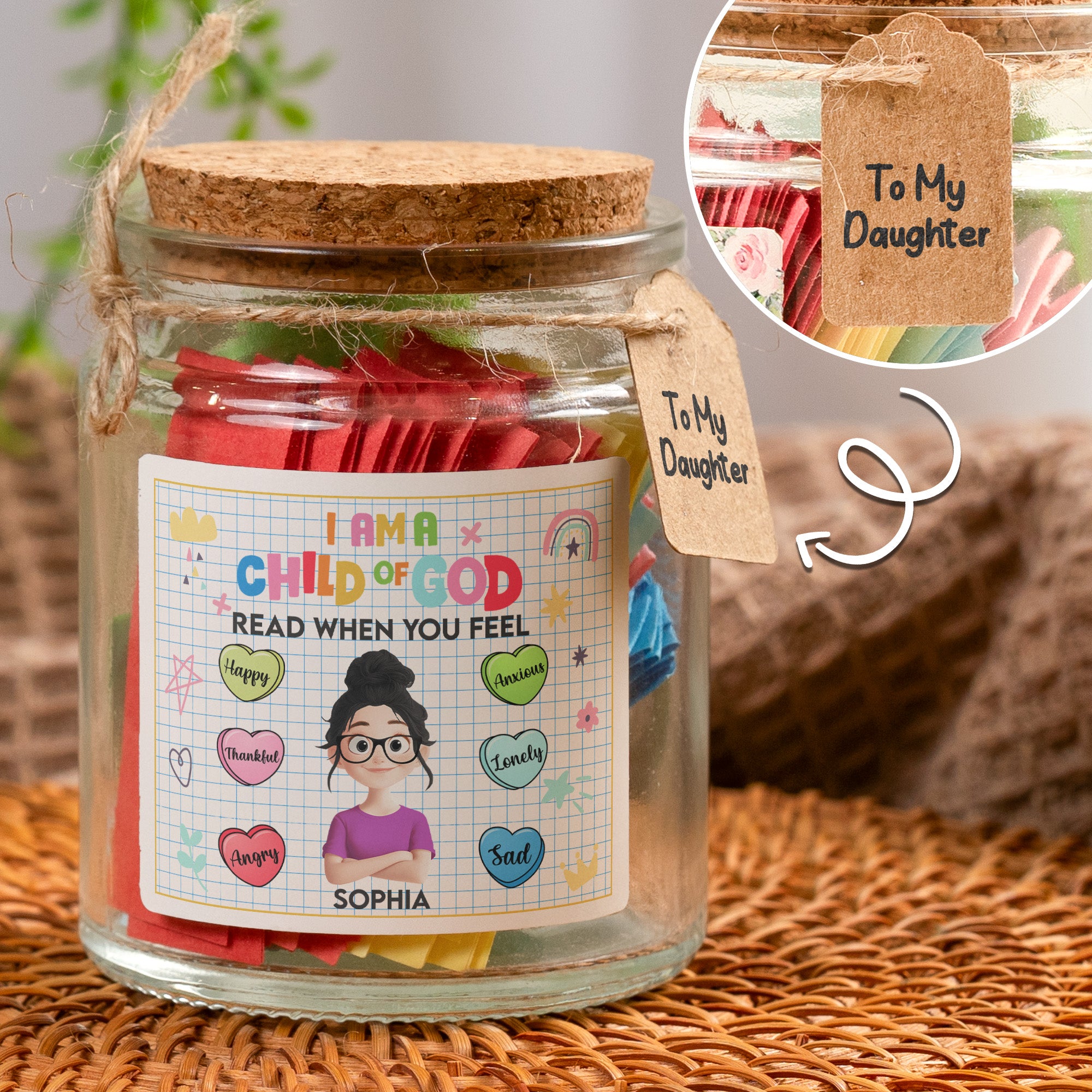 I Am A Child Of God - Read When You Feel - Personalized Bible Verse Jar