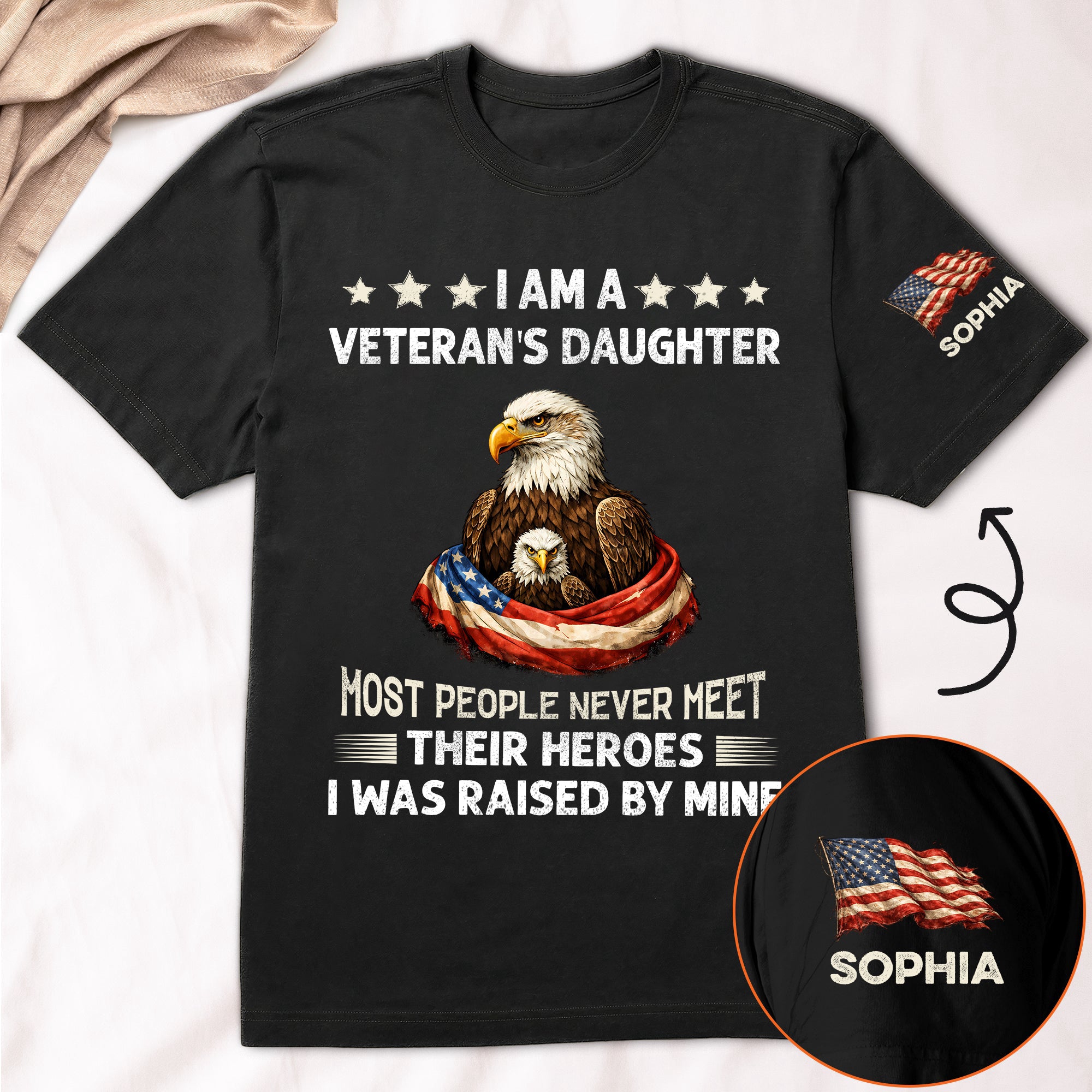 I Am A Veteran’s Daughter - Personalized Shirt