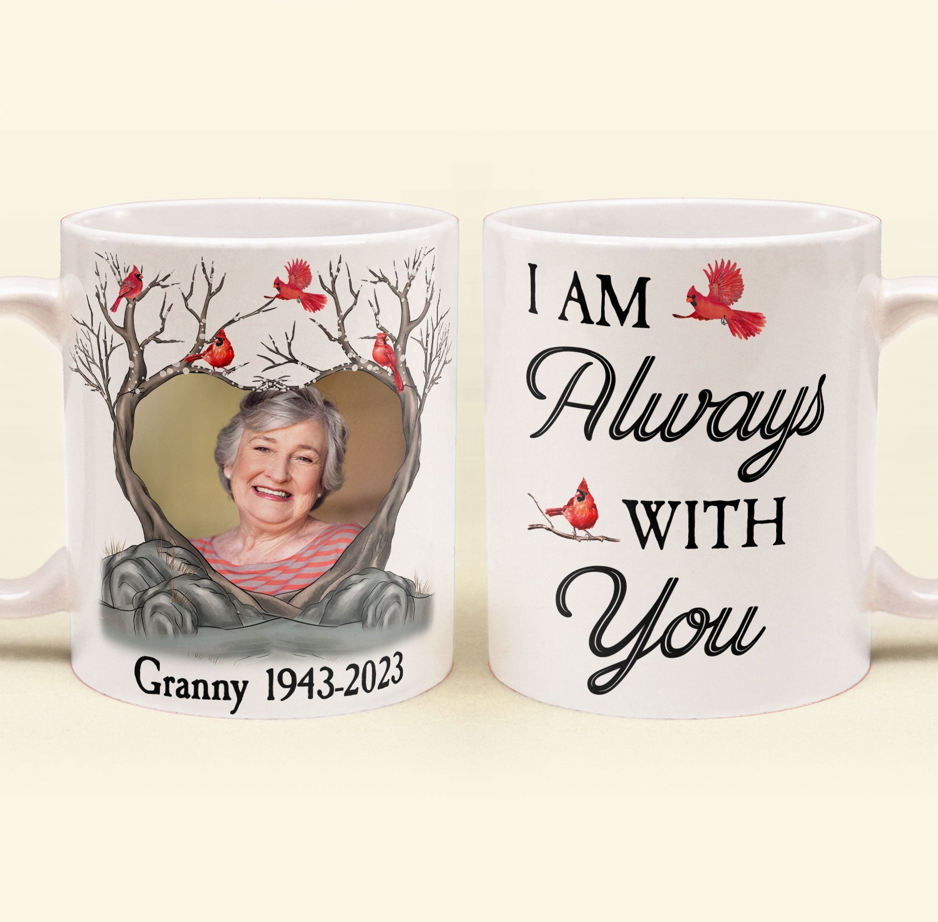 I Am Always With You Memorial Gifts - Personalized Photo Mug