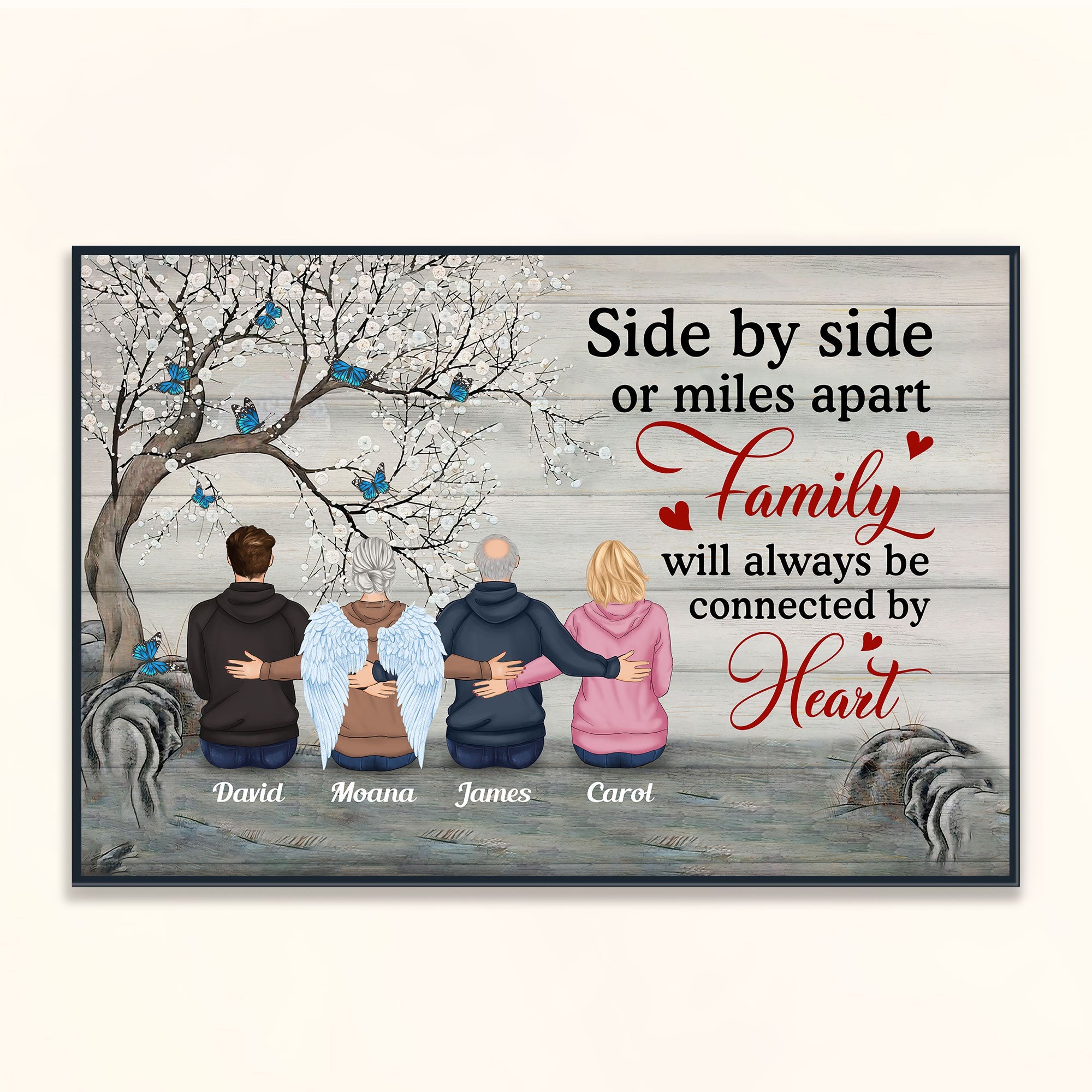 I Am Always With You  - Personalized Poster/Wrapped Canvas - Memorial Gift For Family Members