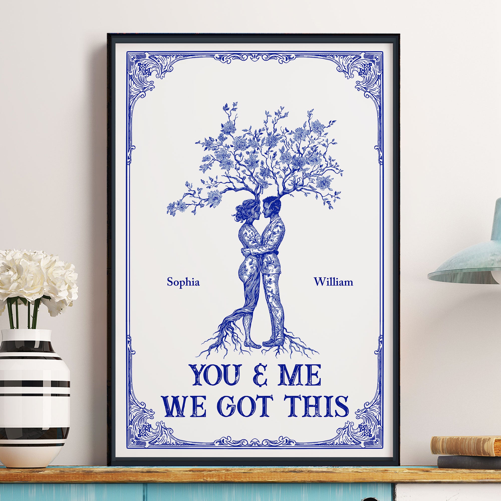 You & Me We Got This Toile De Jouy Art - Personalized Poster