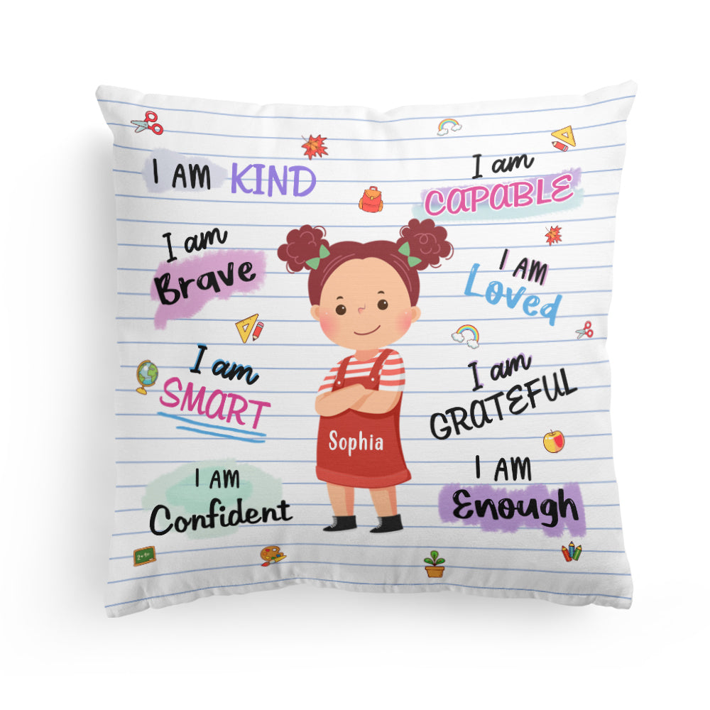 I Am Capable I Am Loved - Personalized Pillow (Insert Included)
