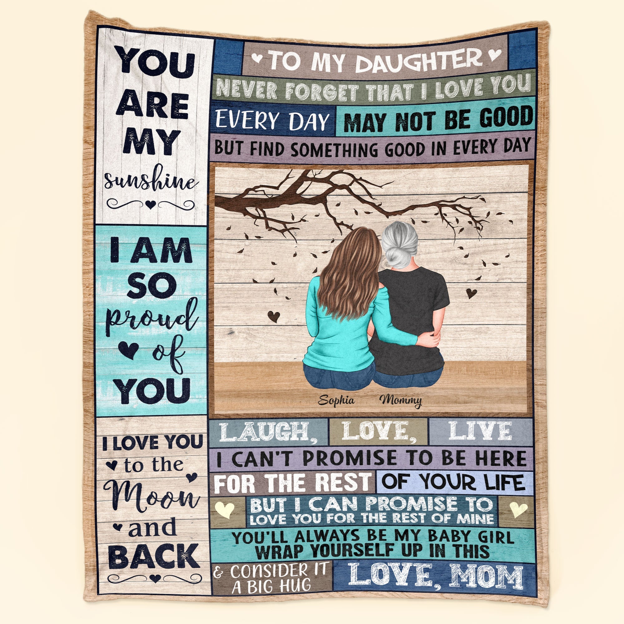 I Am So Proud Of You - Personalized Daughter Blanket
