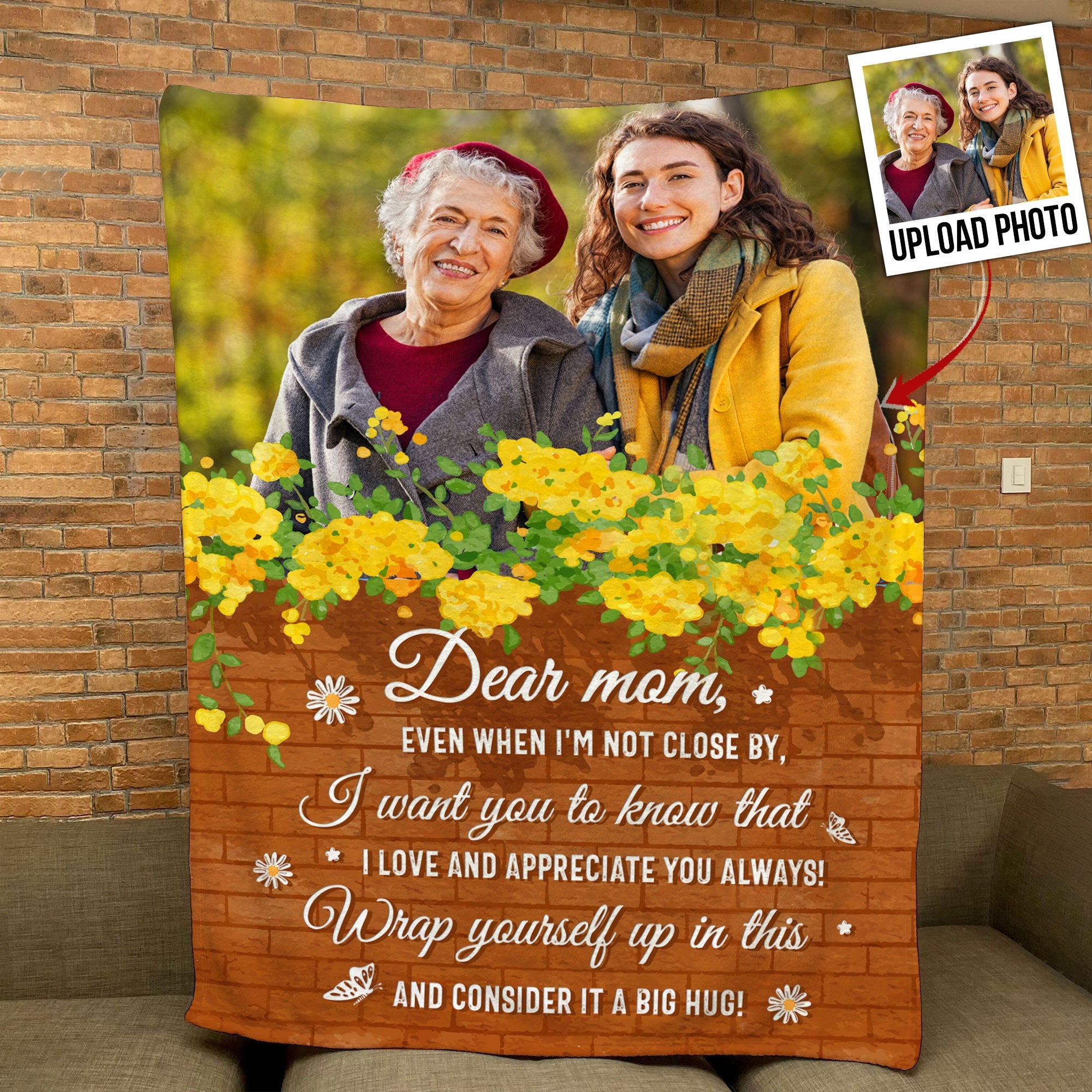 I Love And Appreciate You, Mom - Personalized Photo Blanket