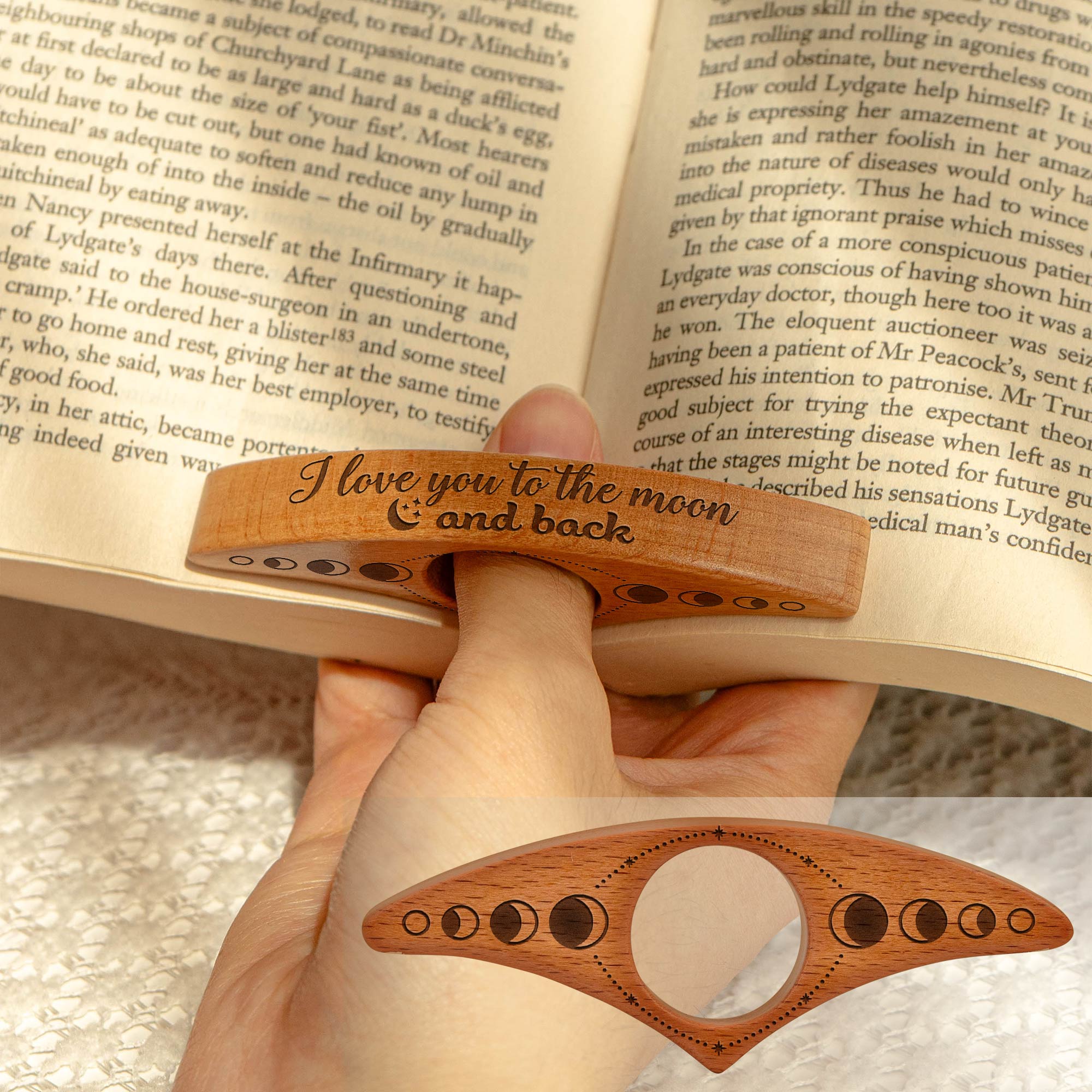 I Love You To The Moon And Back - Book Page Holder