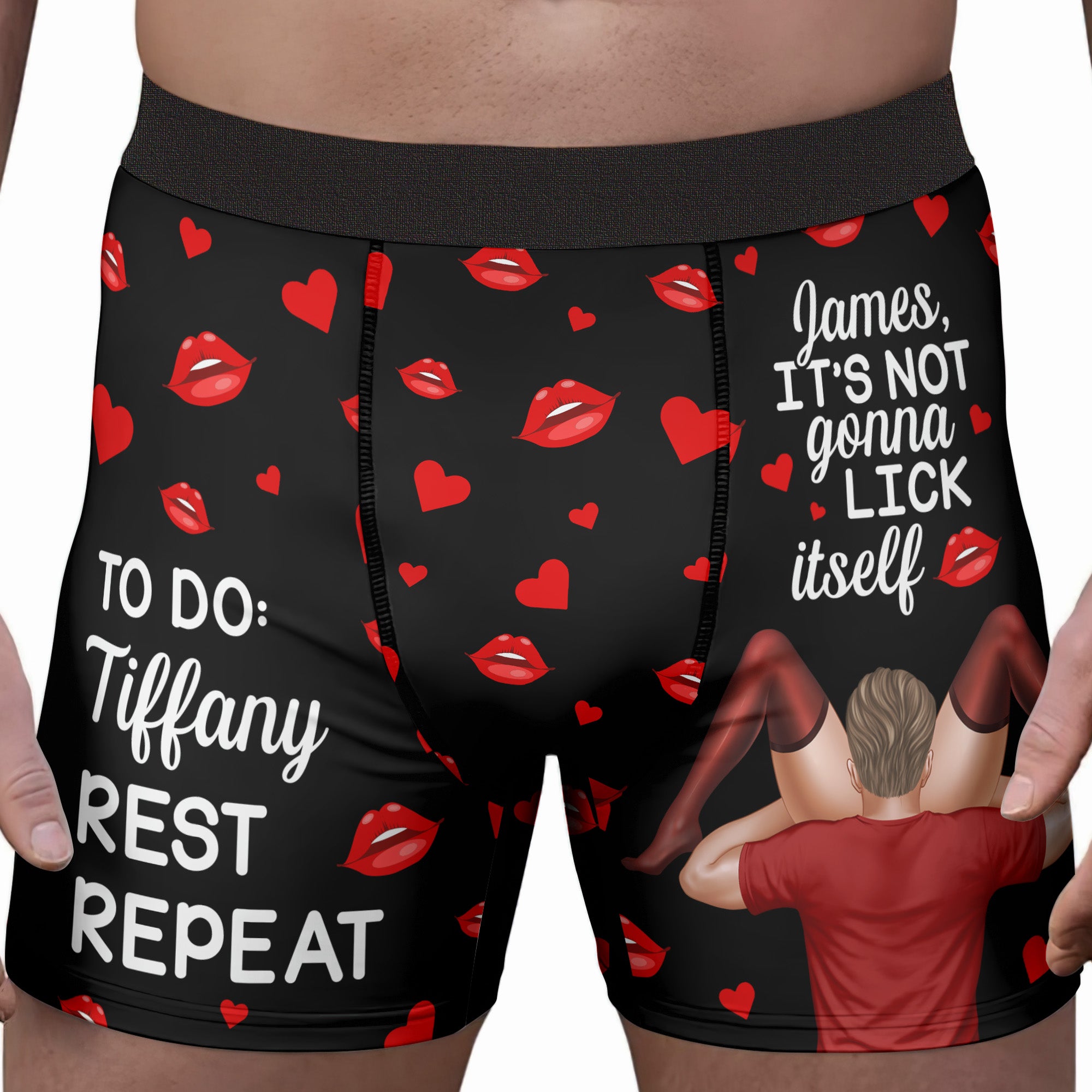 It’s Not Gonna Lick Itself - To Do List Spicy Gift For Him, Husband - Personalized Men's Boxer Briefs