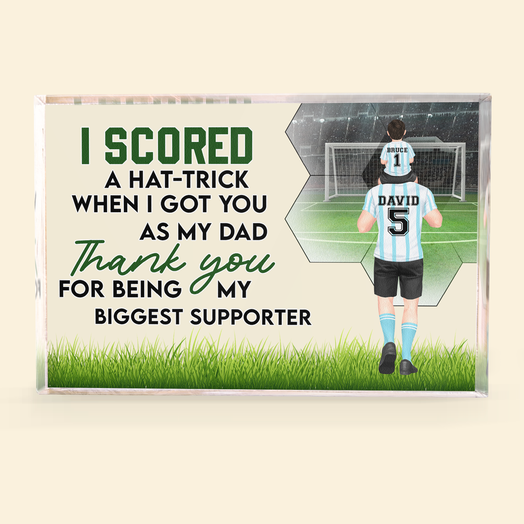 I Scored A Hat-Trick - Personalized Rectangle Acrylic Plaque