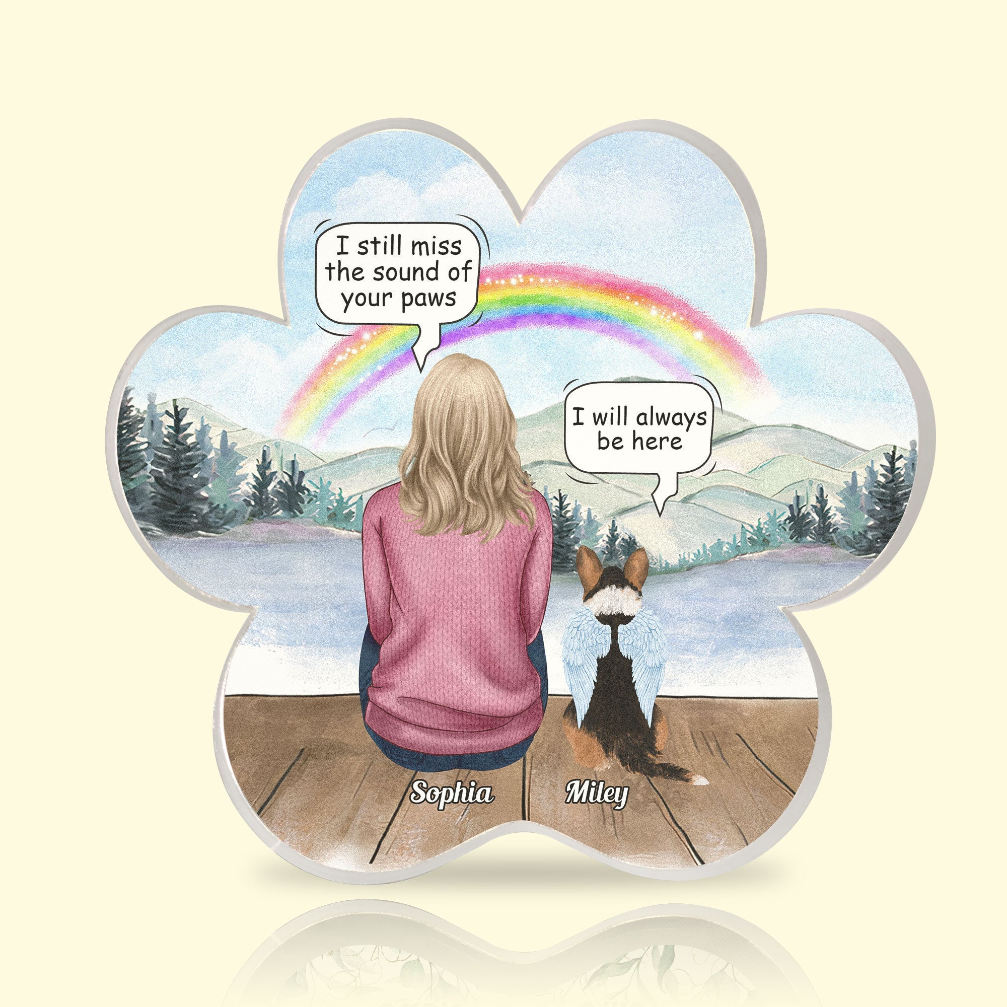 I Still Miss The Sound Of Your Paws - Personalized Custom Shaped Acrylic Plaque