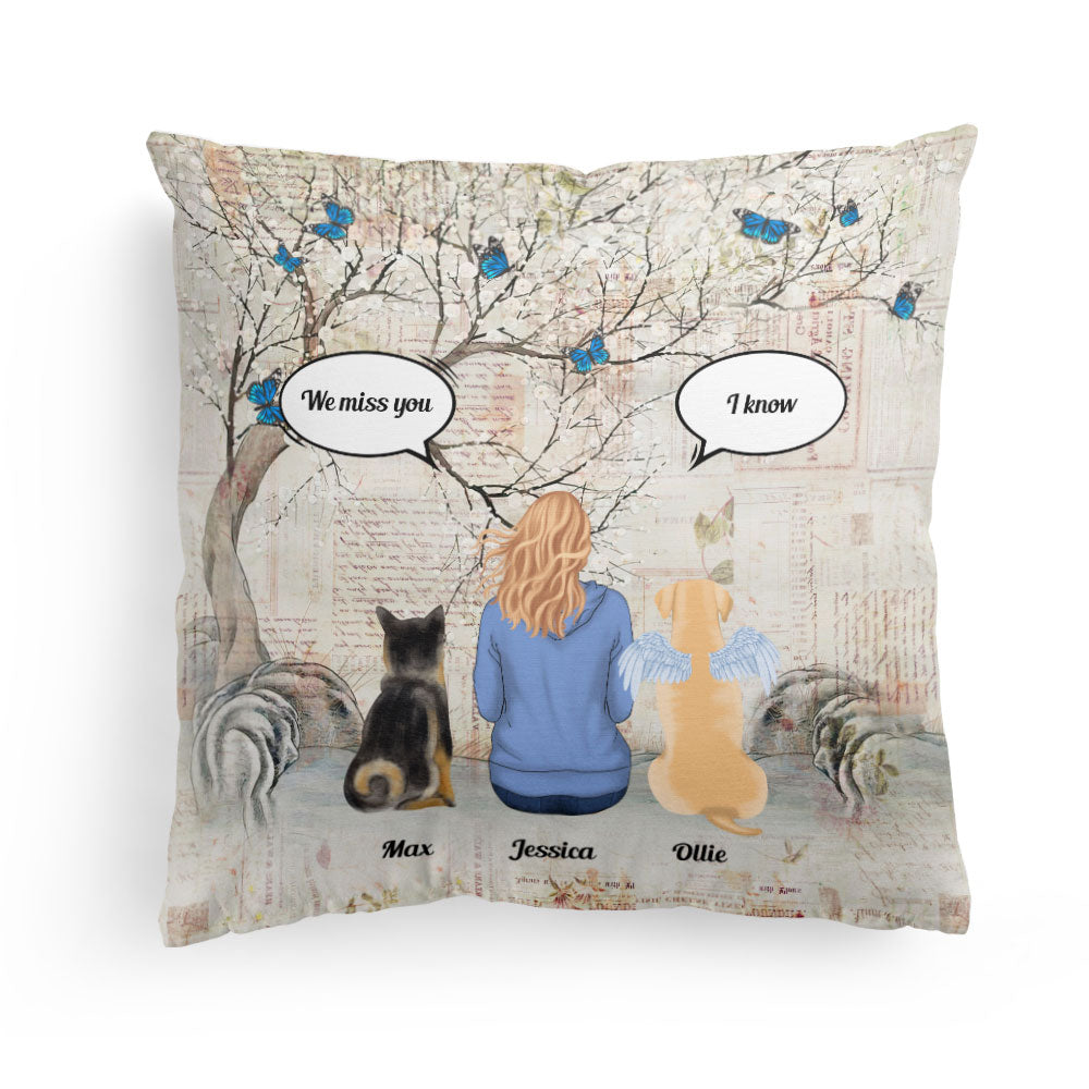 I Will Always Miss You - Personalized Pillow (Insert Included) - Memorial, Loving Gift For Dog Loss Owners, Dog Lovers, Dog Mom & Dog Dad