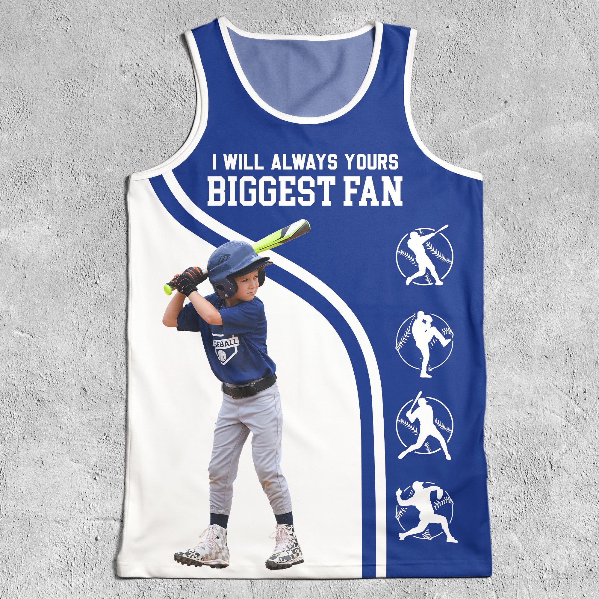 I Will Always Yours Biggest Fan - Custom Photo Tank Top For Men