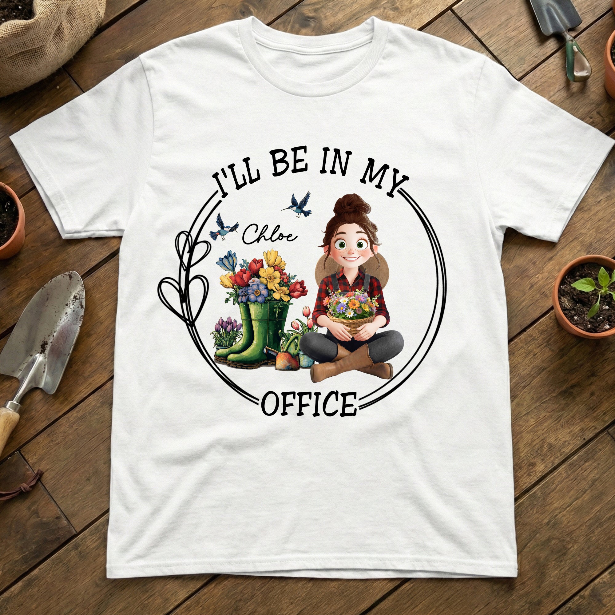 I'll Be In My Office Gardener Shirt - Personalized Shirt