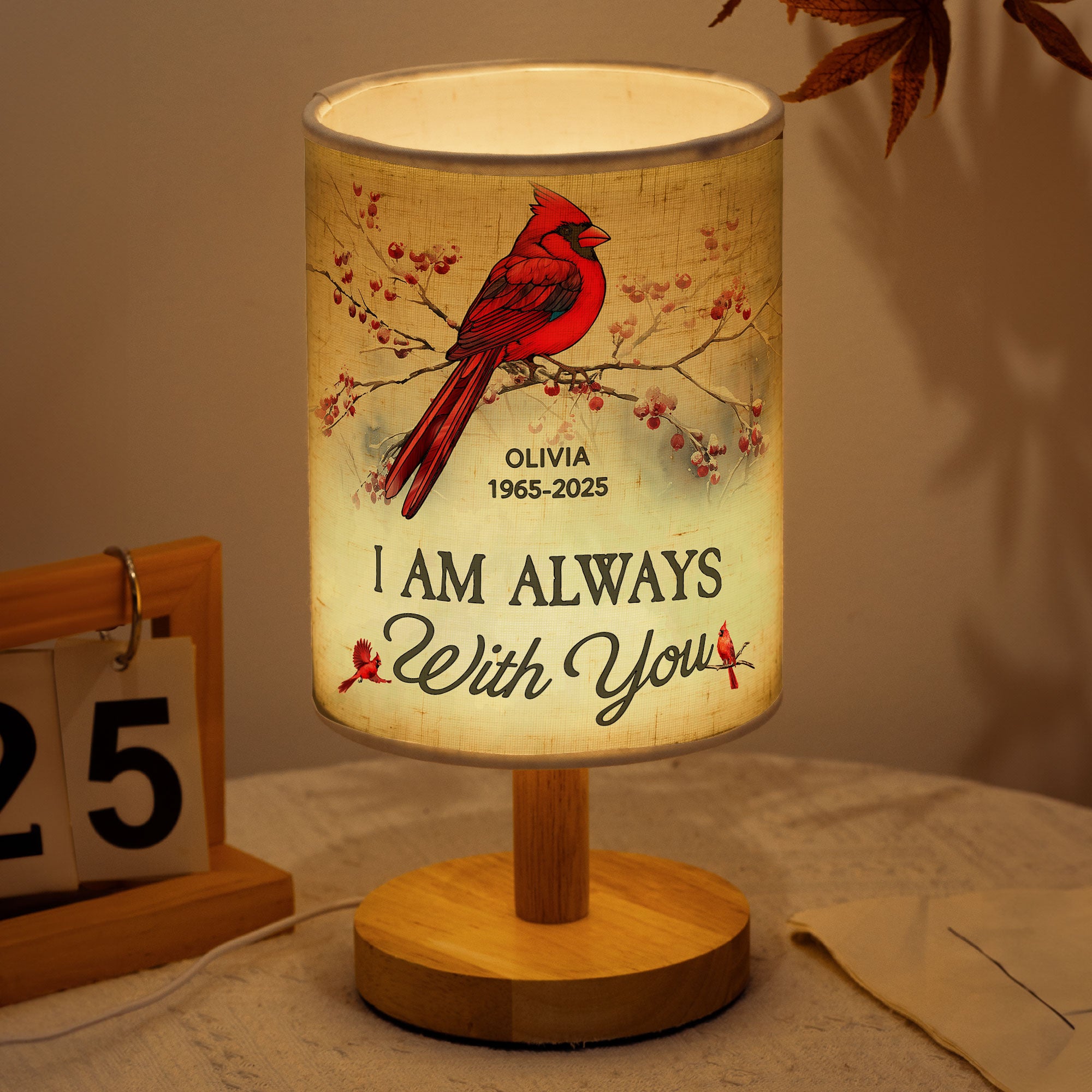 I'm Always With You - Personalized Fabric Lamp