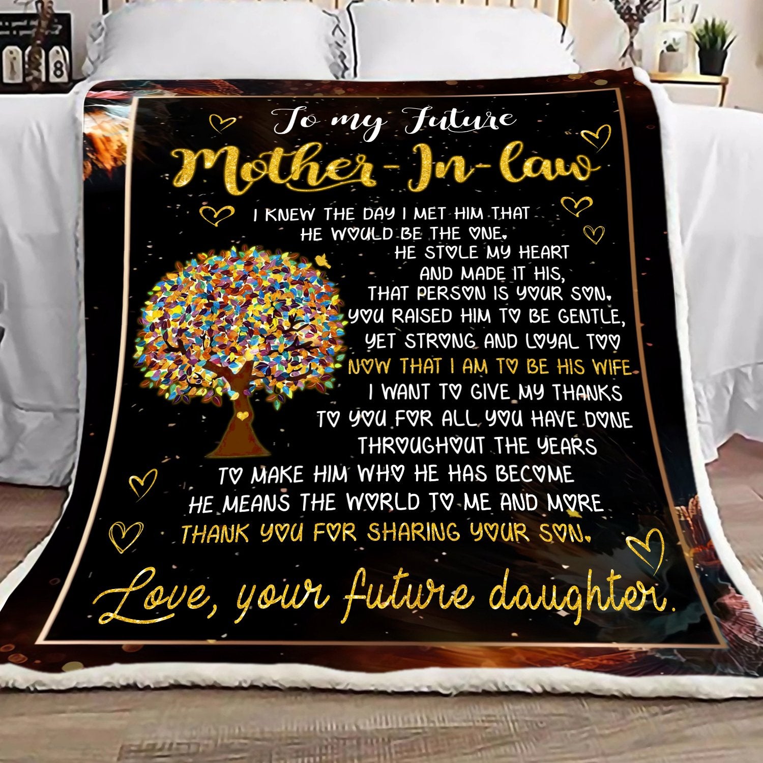 Famh - to my future mother-in-law - blanket - gift for future mother-in-law-A Loves Gift