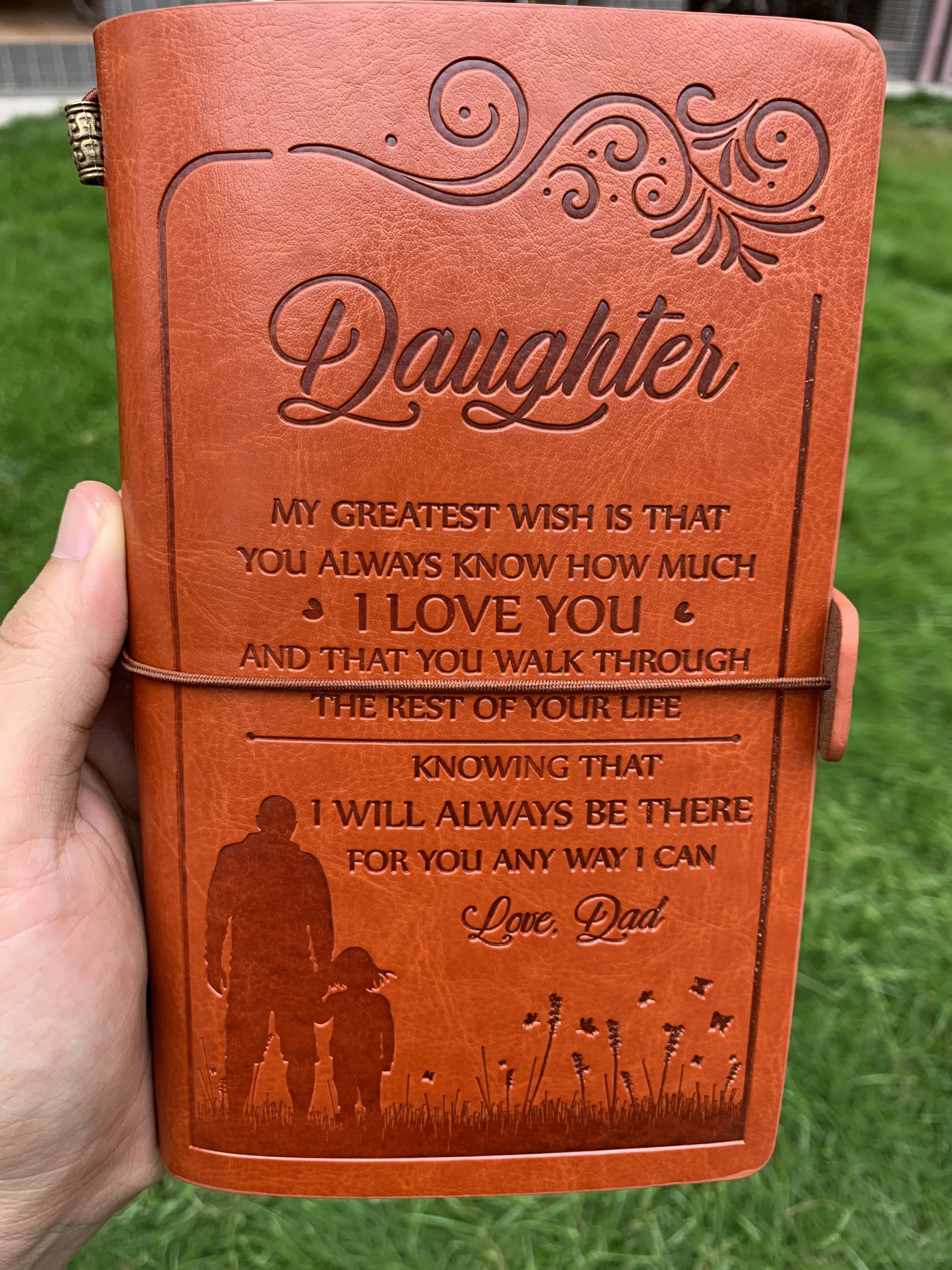 DAUGHTER DAD - ALWAYS BE THERE - VINTAGE JOURNAL-A Loves Gift