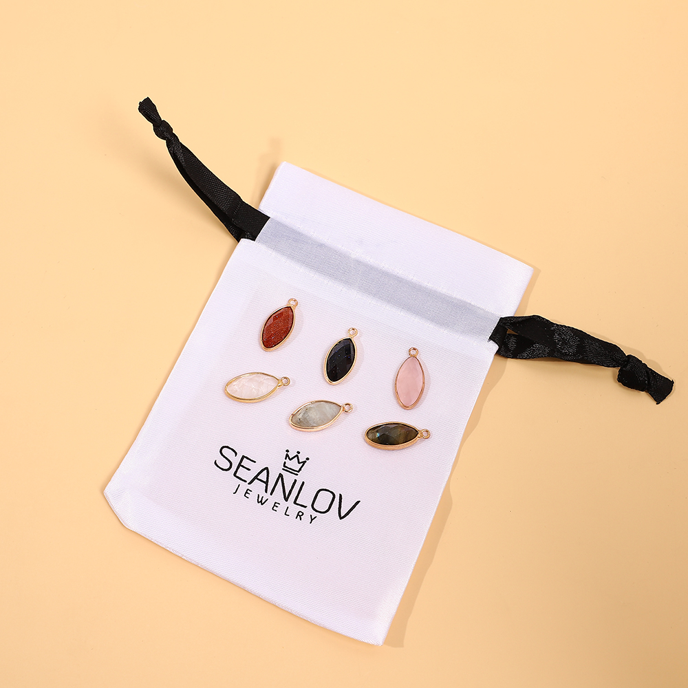 Multicolor Gemstone Pendants Set with Elegant Organza Pouch-A Loves Gift