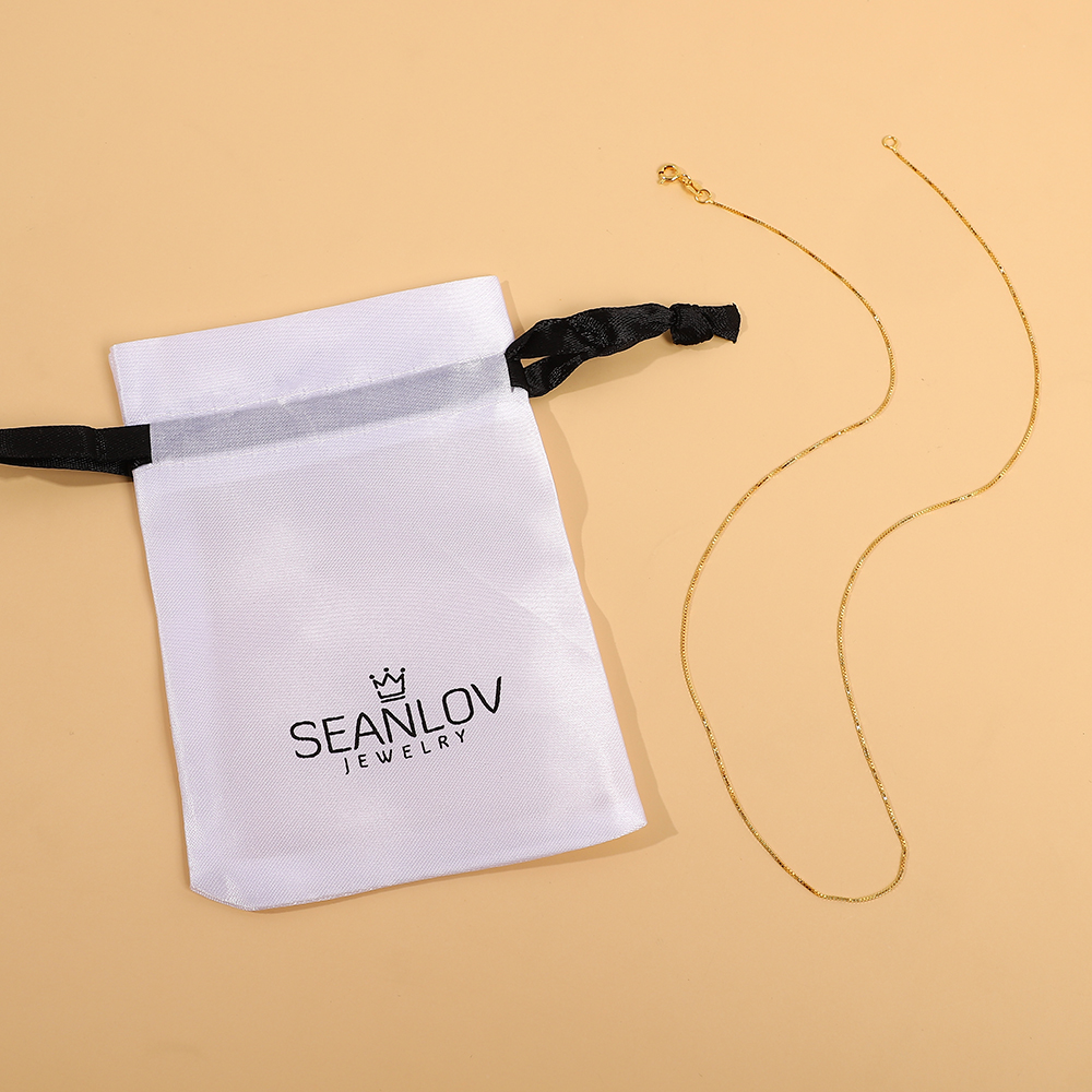 Jewlpire Solid 18k Gold Over 925 Sterling Silver Chain Necklace-A Loves Gift