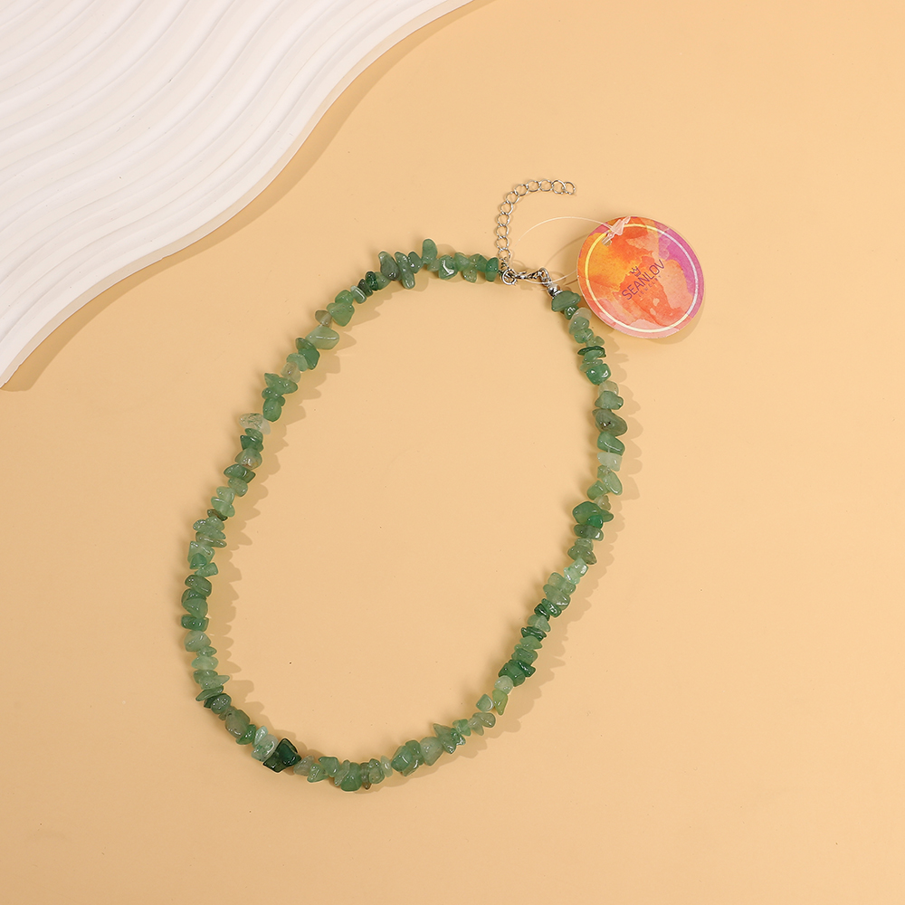Genuine Green Chalcedony Gemstone Necklace-A Loves Gift