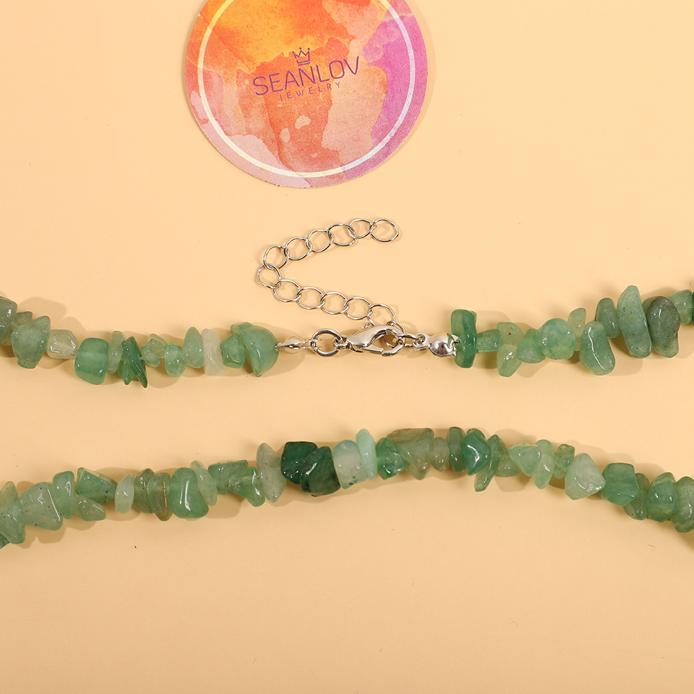 Genuine Green Chalcedony Gemstone Necklace-A Loves Gift