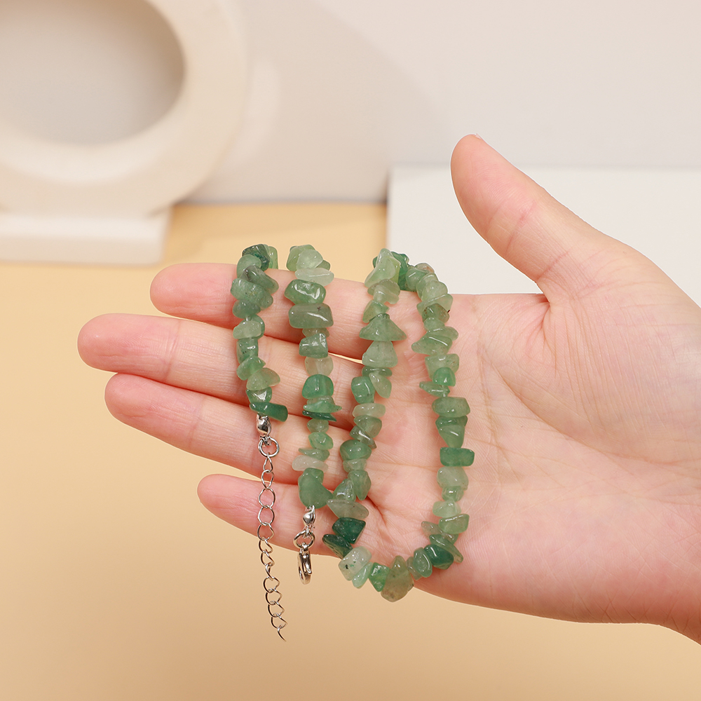 Genuine Green Chalcedony Gemstone Necklace-A Loves Gift