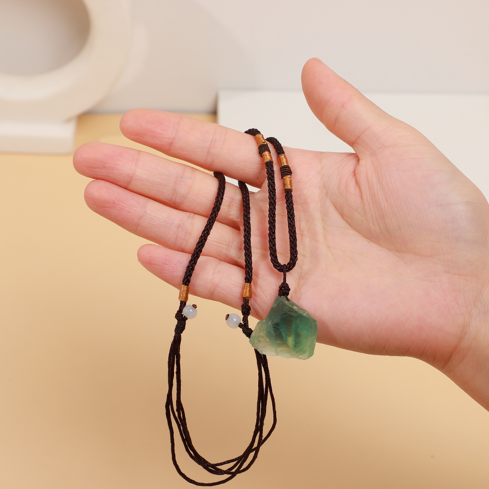 Handcrafted Green Jade Stone Jewel Pendant Bracelet-A Loves Gift