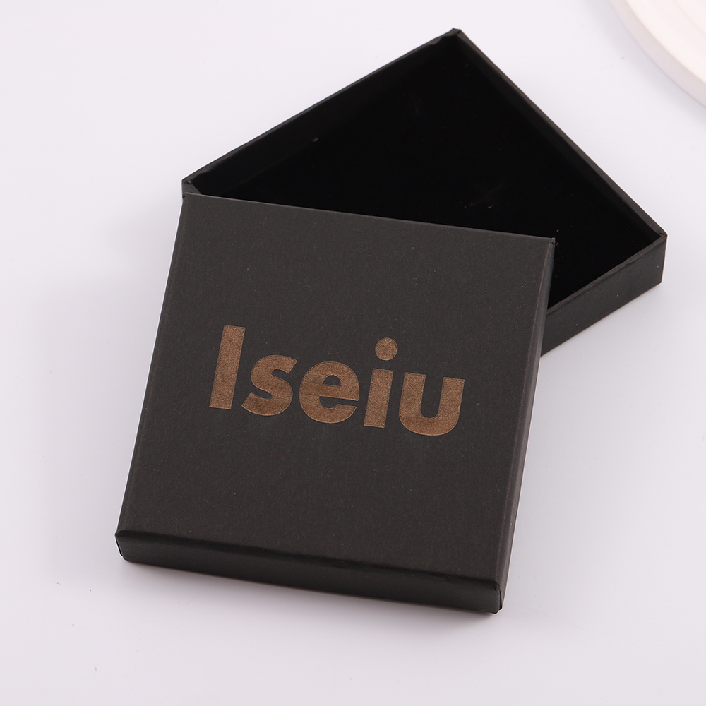ISEIU Black Paper Box for Rings or Necklace