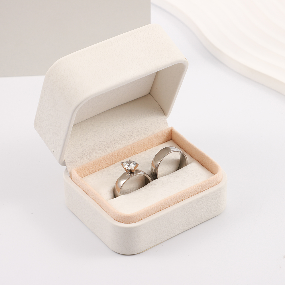 ISEIU Silver Color Rings Sets for Women (Stainless steel)