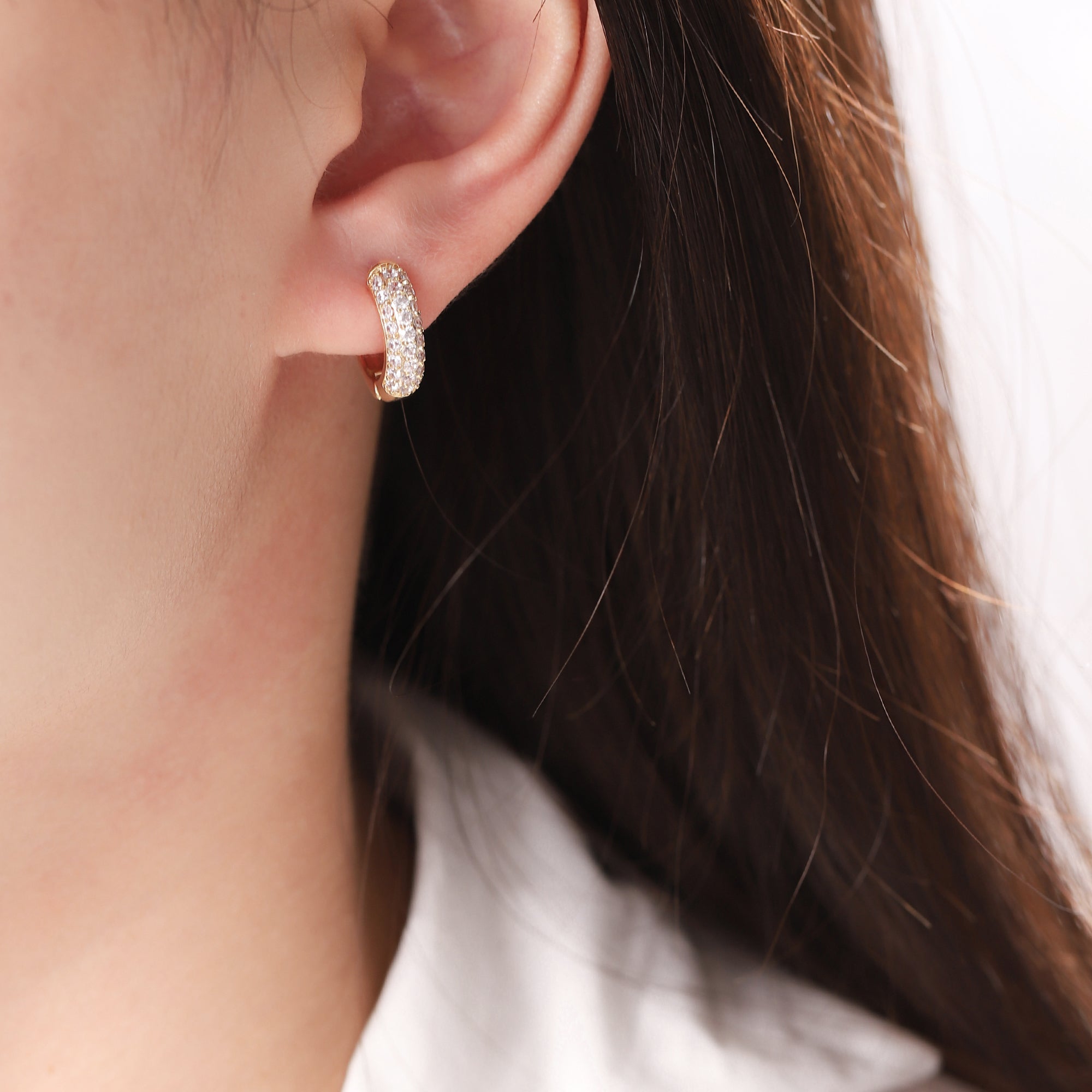 Cubic Zirconia Pearl Earrings for Women Gifts-A Loves Gift