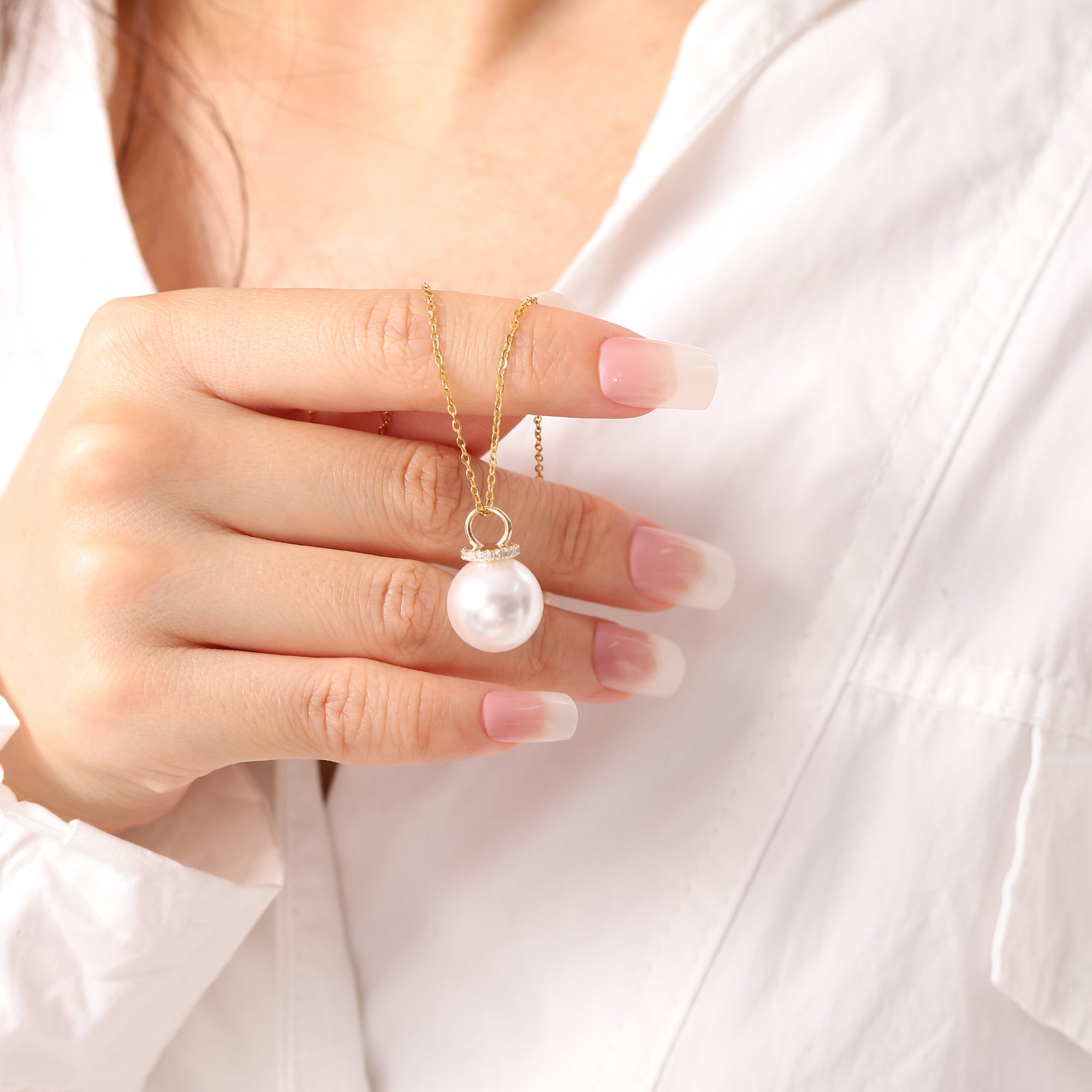 Cubic Zirconia Pearl Earrings for Women Gifts-A Loves Gift